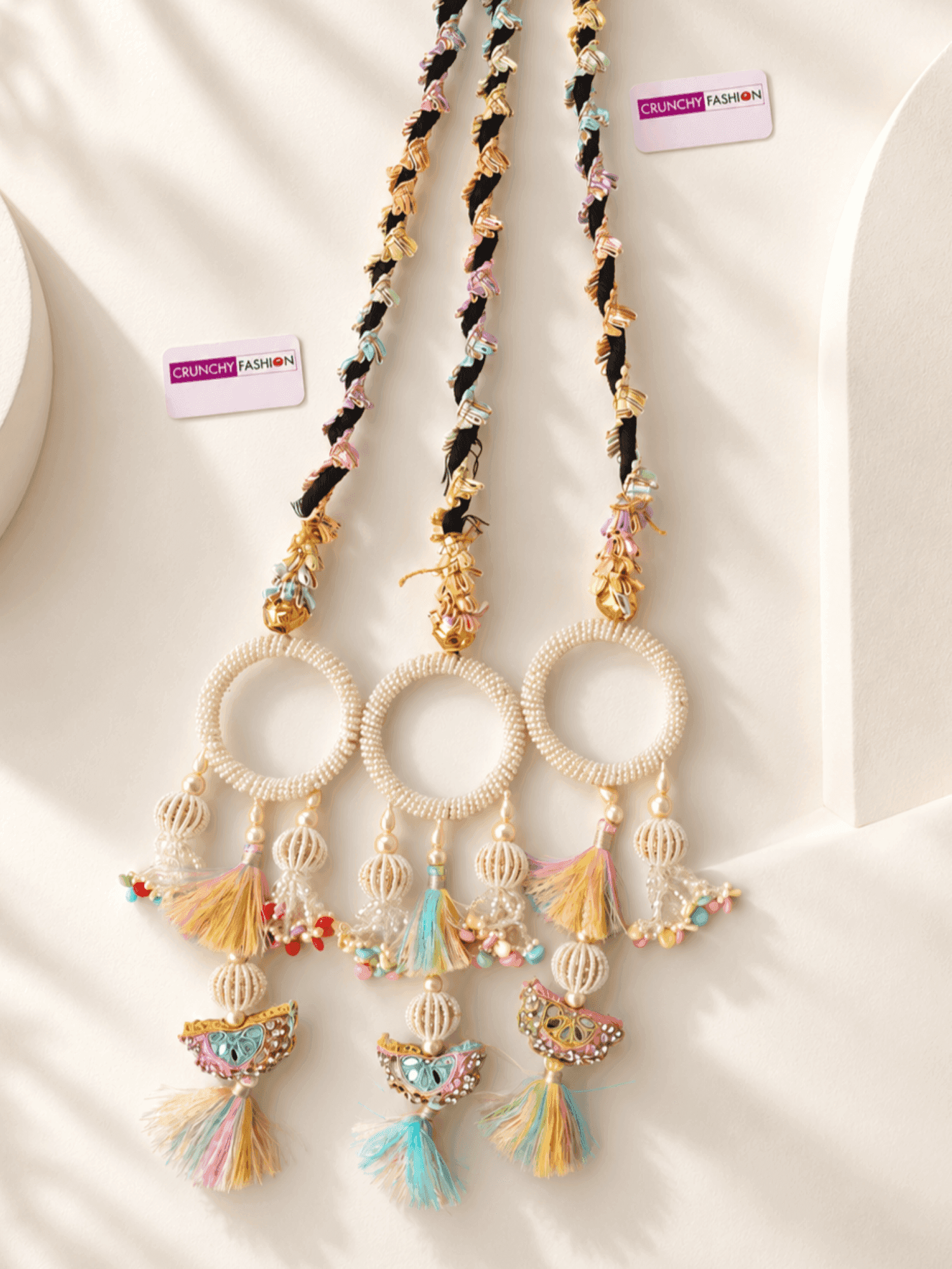 Pastel Rainbow Seashell Tassel Paranda