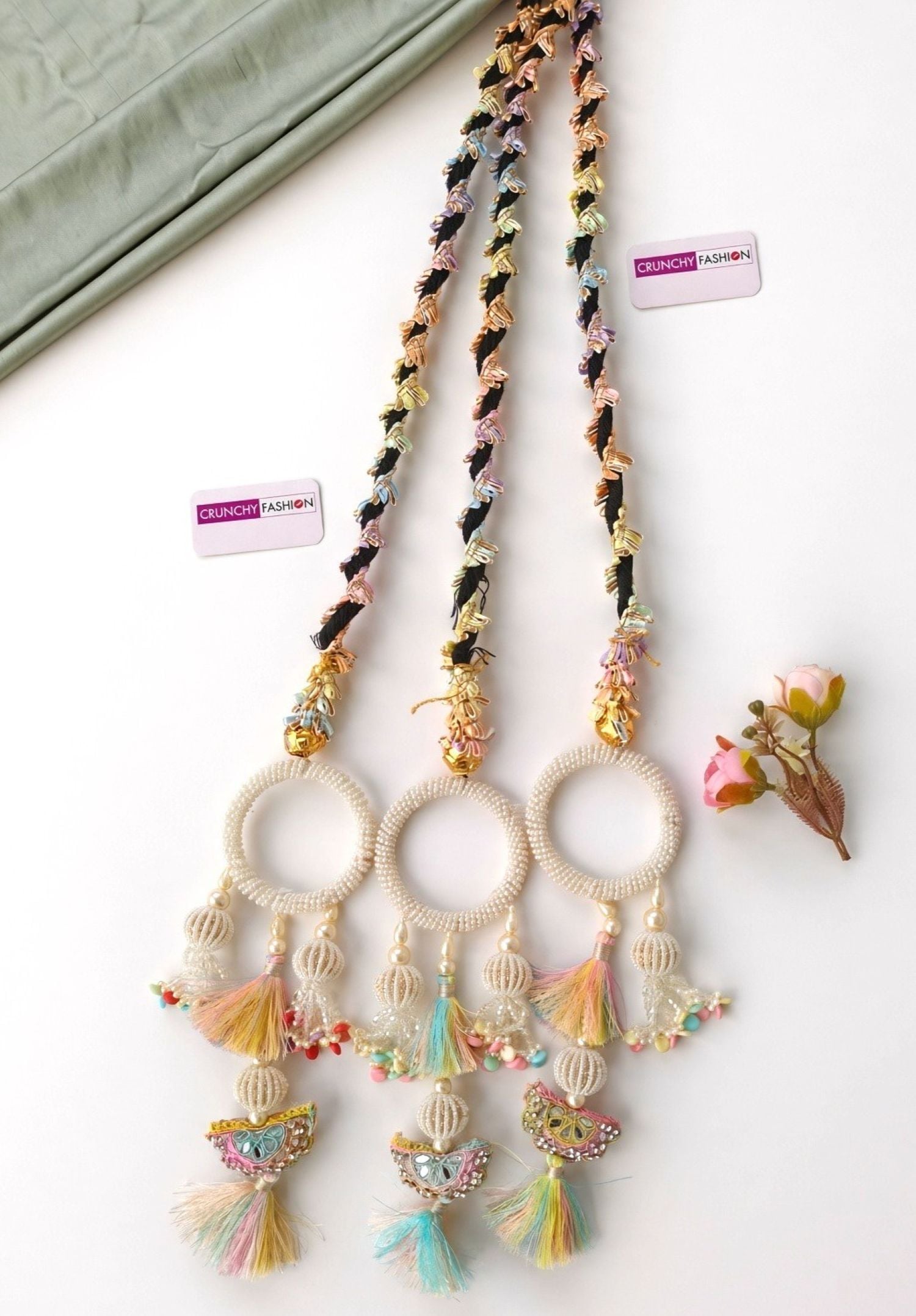 Pastel Rainbow Seashell Tassel Paranda