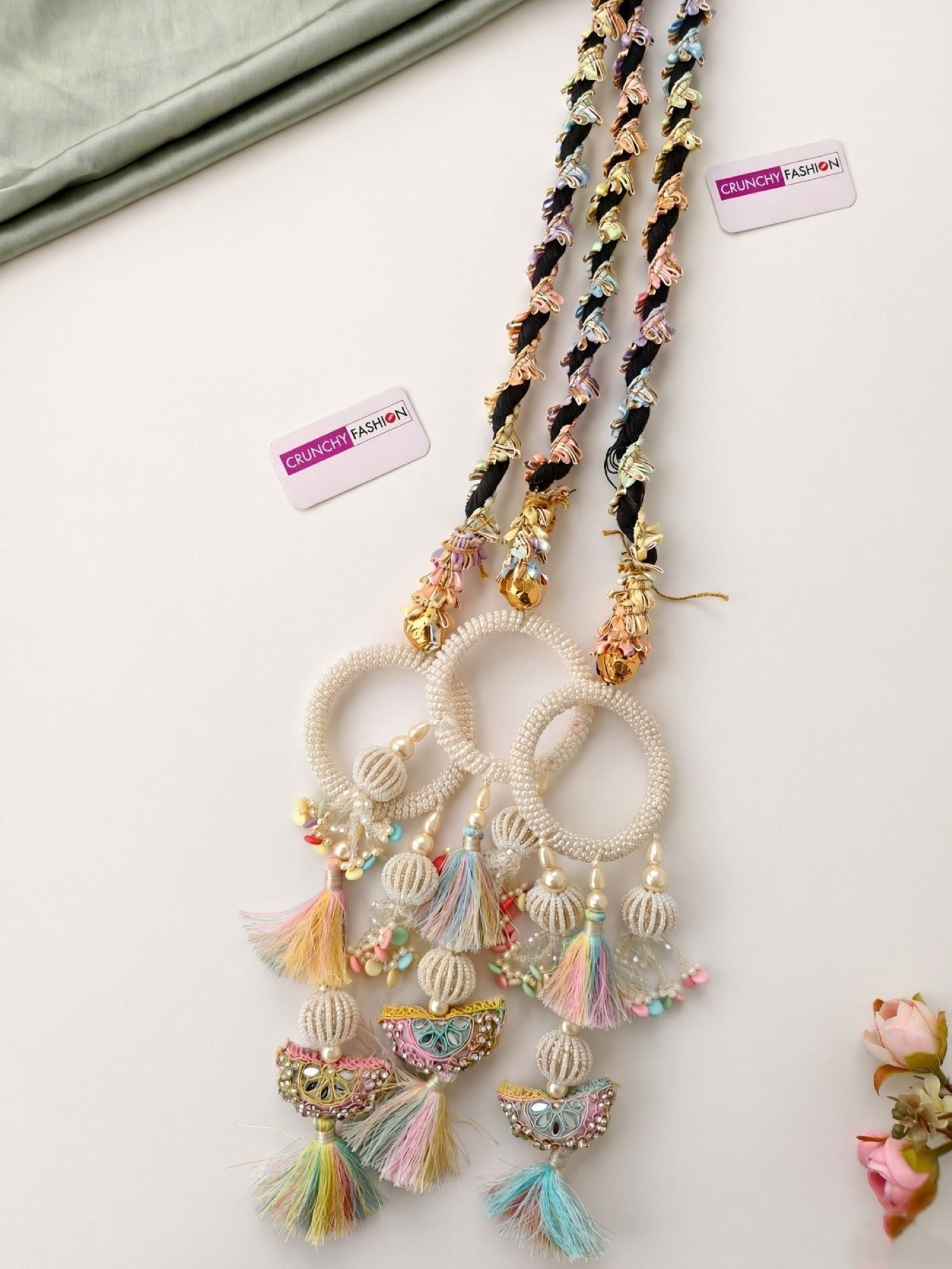 Pastel Rainbow Seashell Tassel Paranda