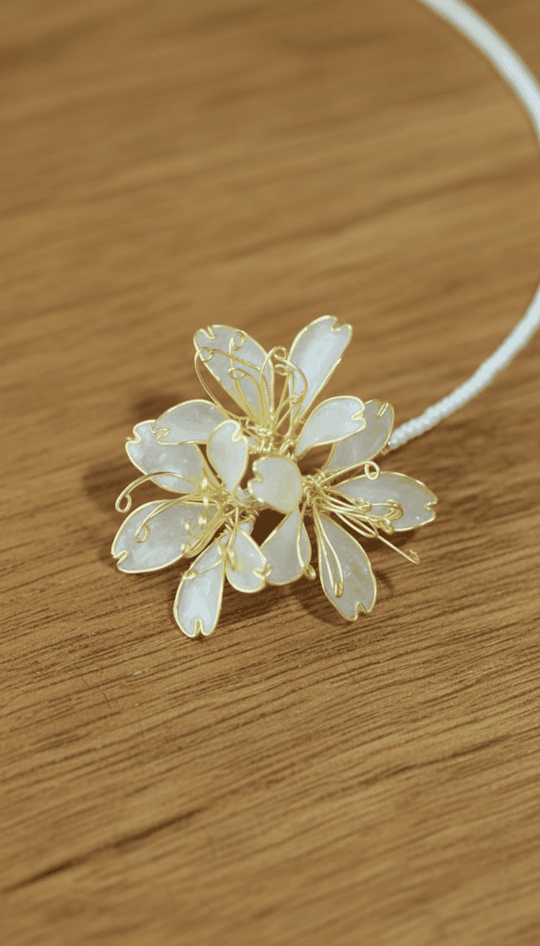 Handcrafted Designer Resin Maang Tikka with Pearl Detailing