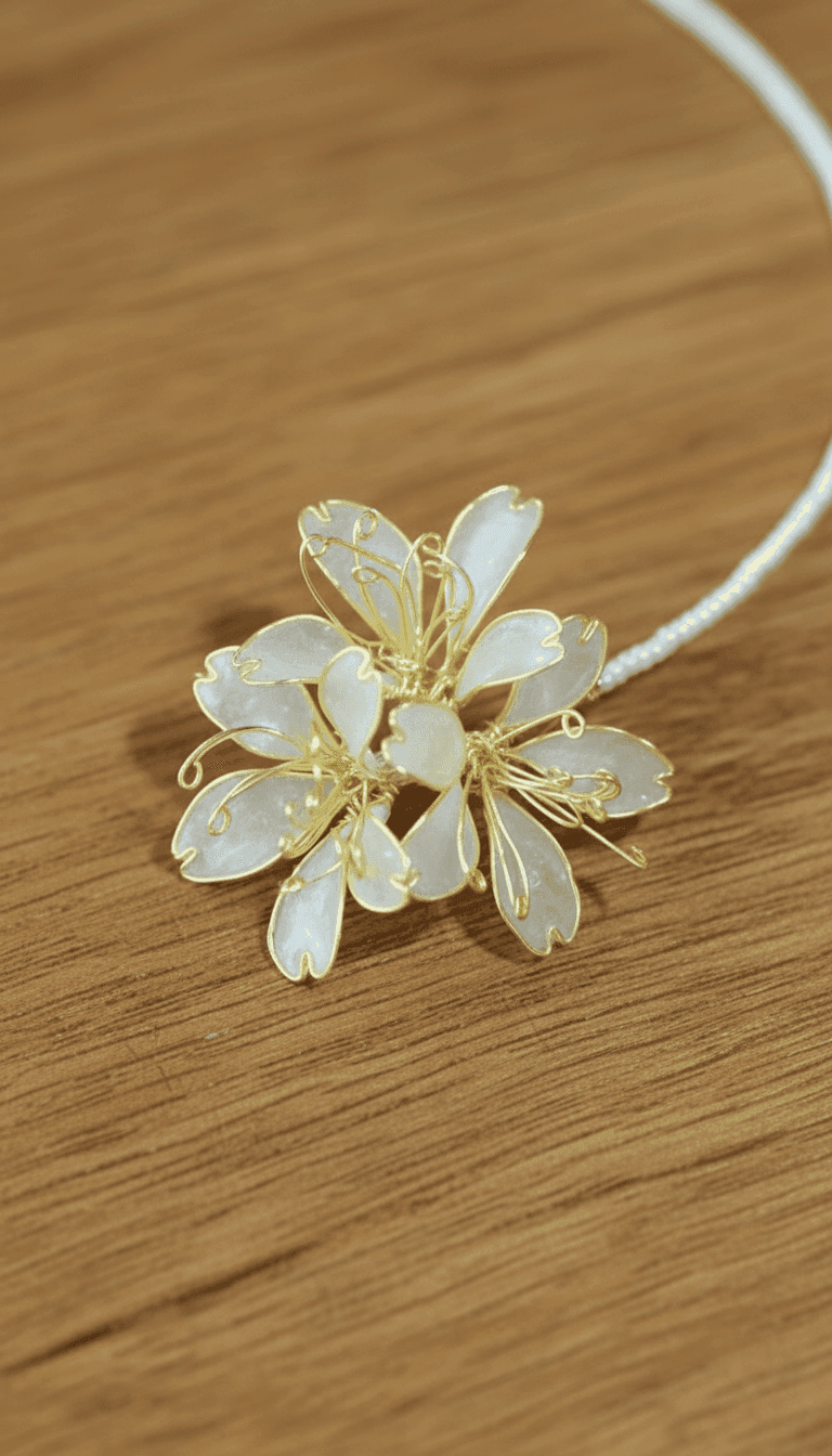 Handcrafted Designer Resin Maang Tikka with Pearl Detailing