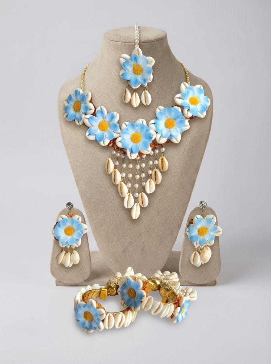 Handmade Ethnic Flower Jewelry for Baby Showers & Haldi