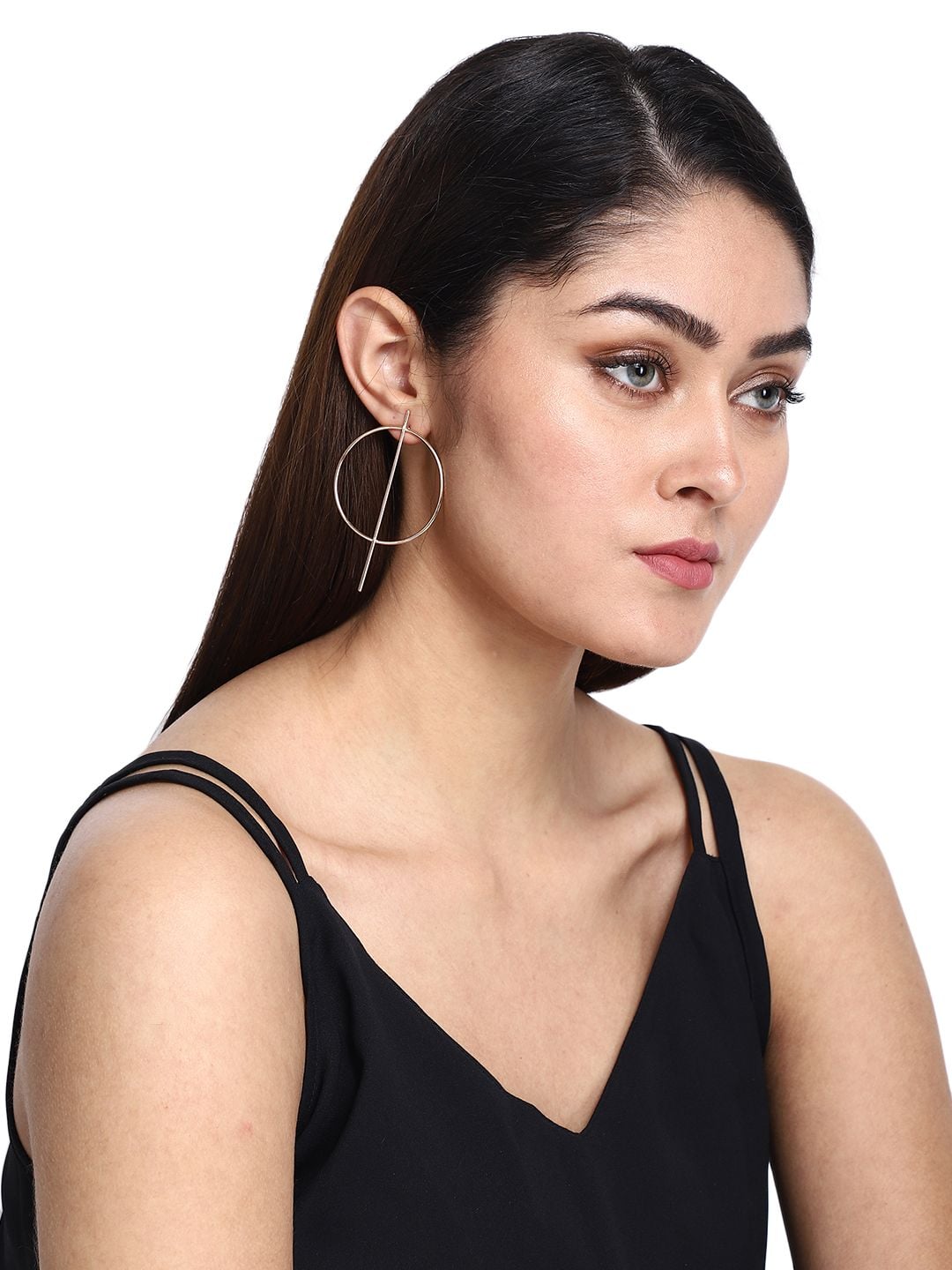 Minimalist Geometric Circular Earring