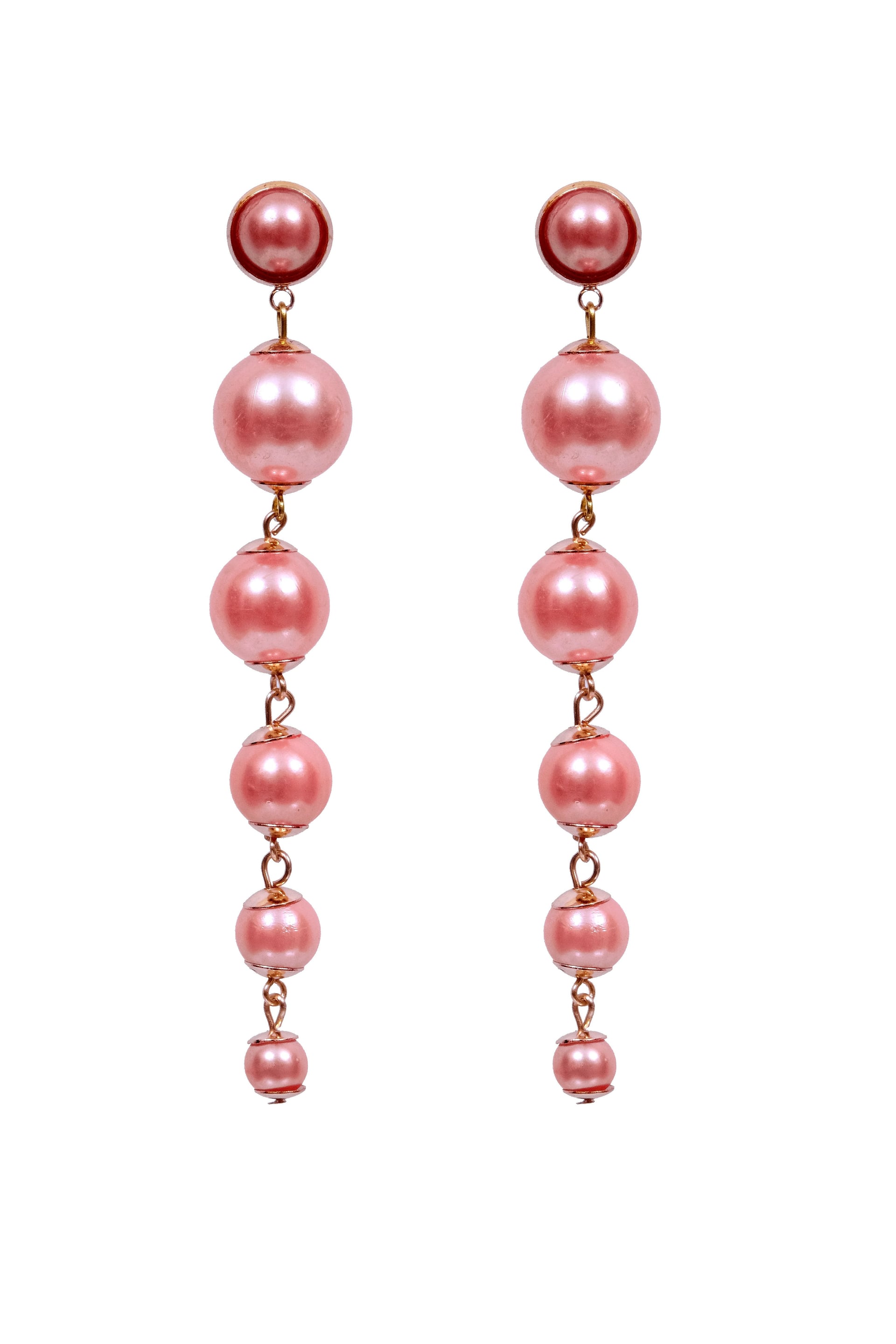 Western Pink Gold Plated Dangler Earring CFE1646