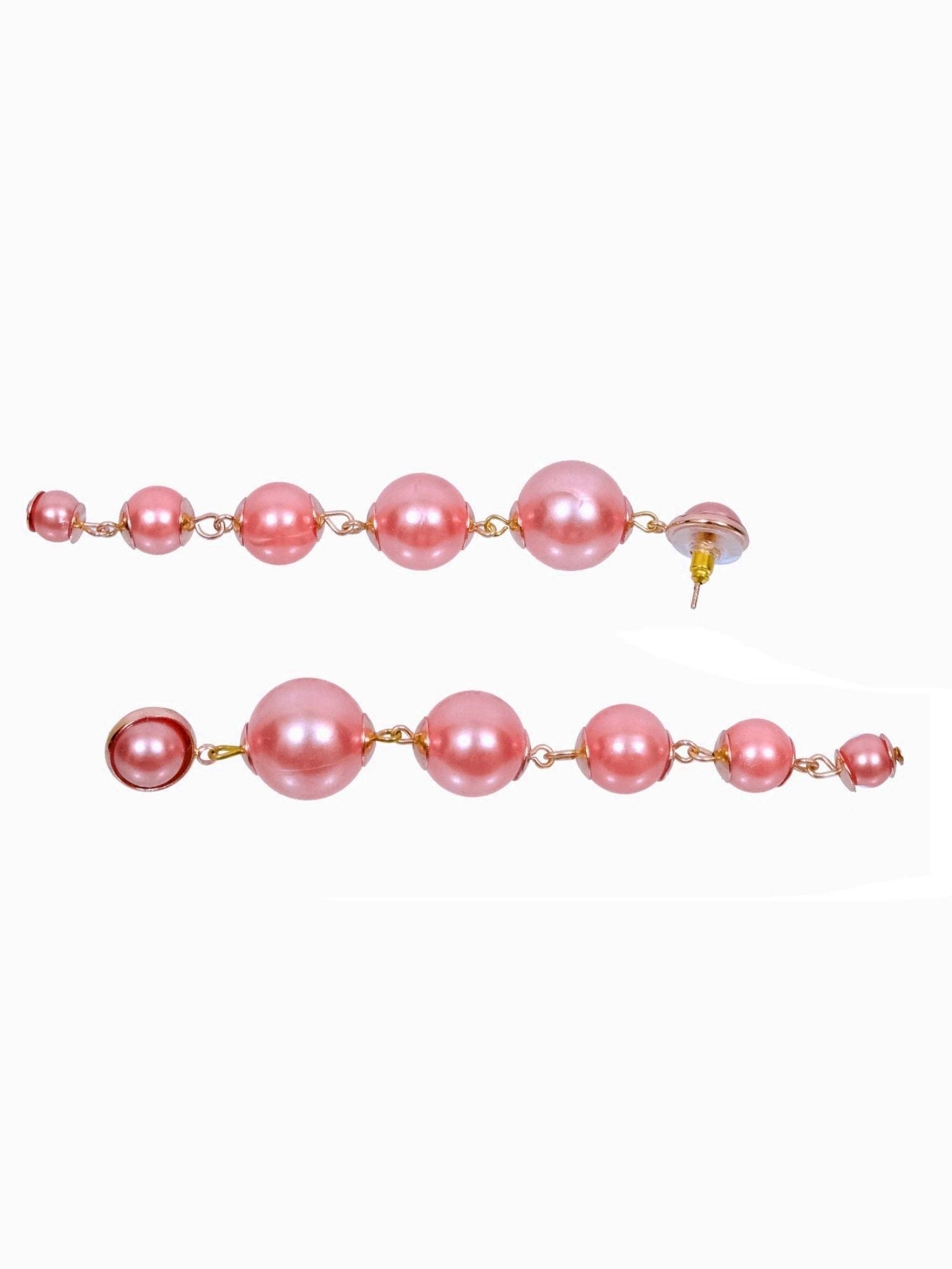 Western Pink Gold Plated Dangler Earring CFE1646