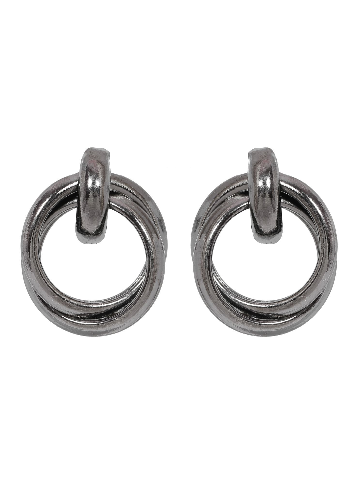Crunchy Fashion Metallic Silver Tonned Elegant Everstylish Drop & Dangler Earring CFE1812