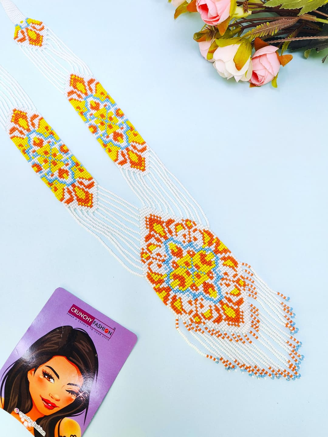 Handcrafted Multicolor Beaded Necklace Set for Women - Ethnic Collection