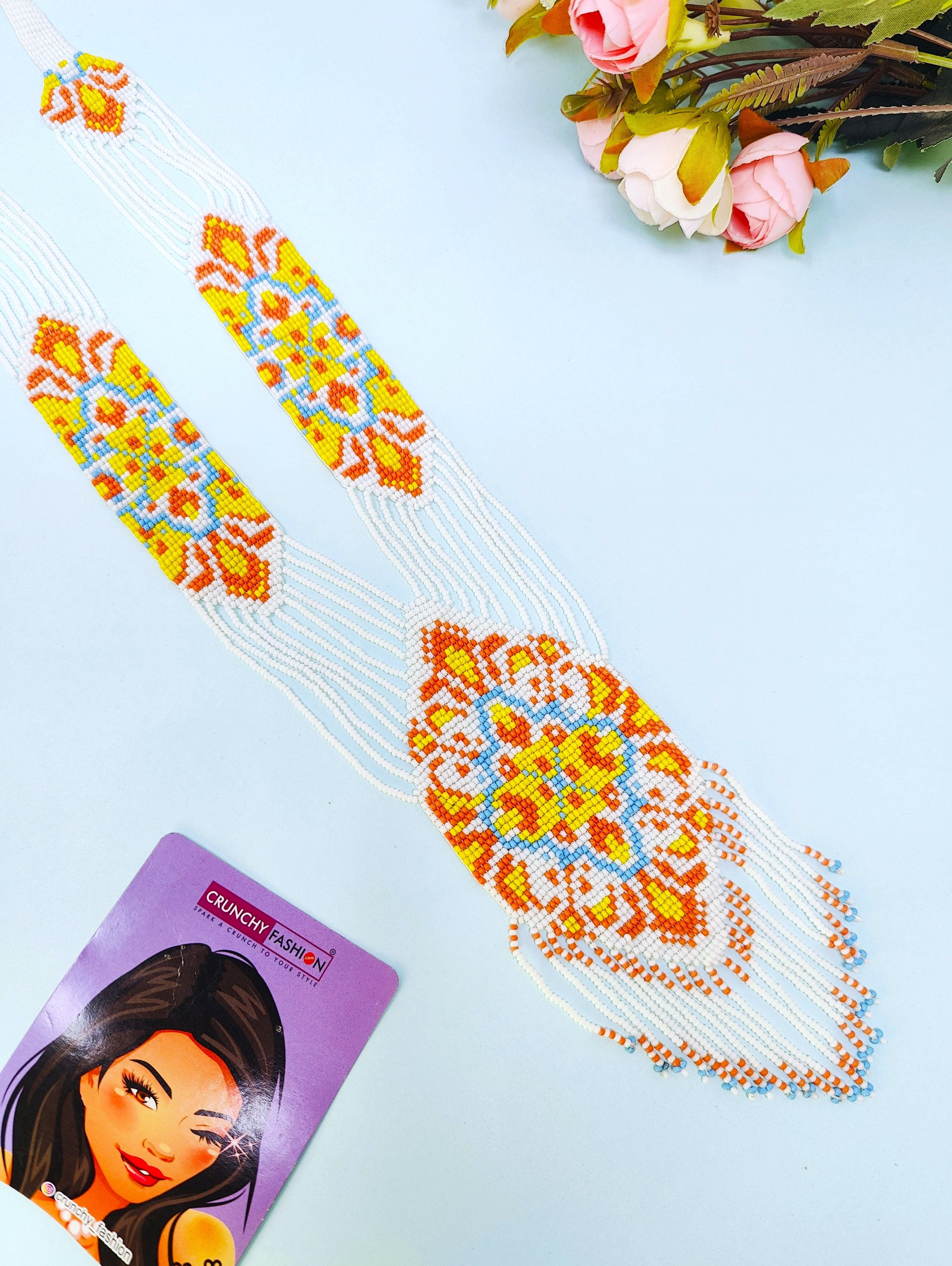 Handcrafted Multicolor Beaded Necklace Set for Women - Ethnic Collection