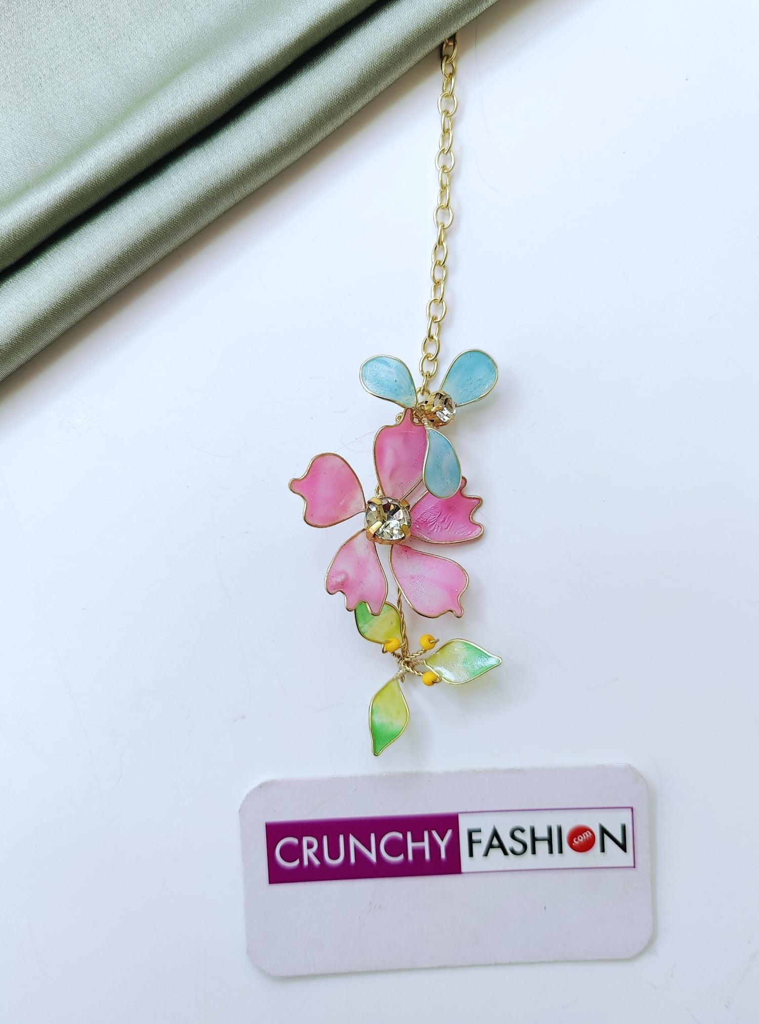 Pastel Multicolor Handmade Resin Bridal Jewelry Set