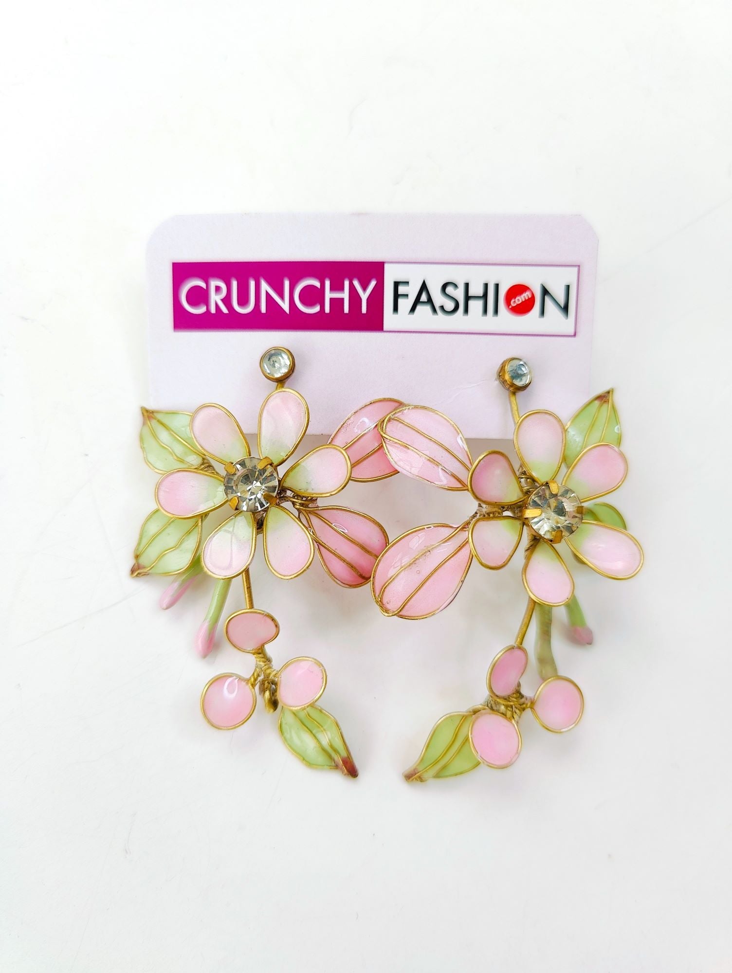 Bridal Floral Resin Jewelry: Pink & Mint for Haldi-Mehndi