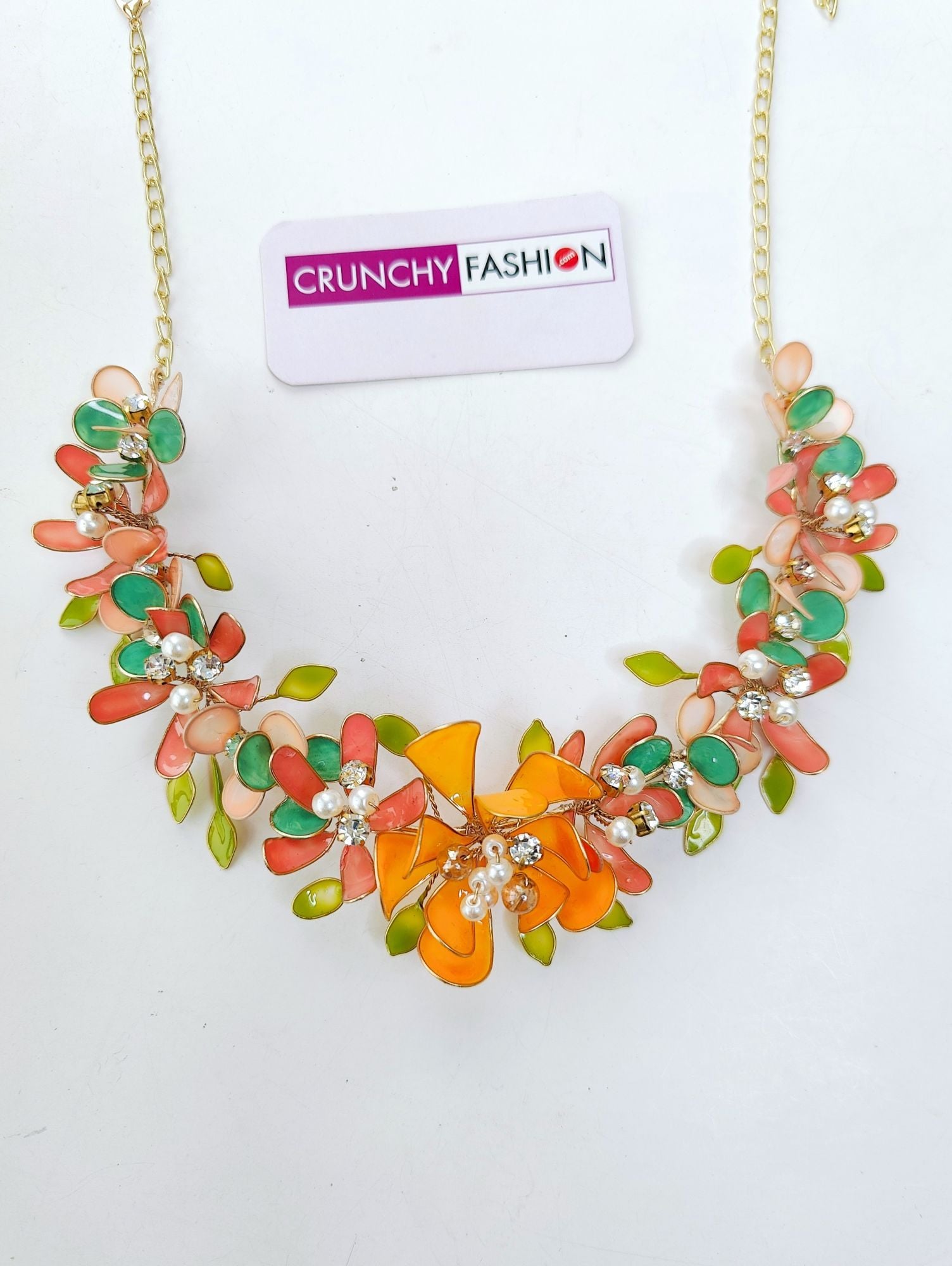 Designer Orange Resin Jewellery Set for Haldi Mehndi & Bridal Wear