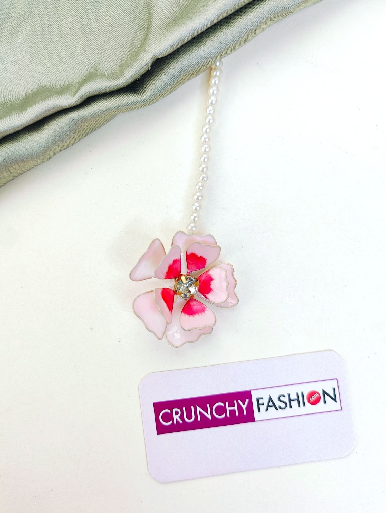 Pink Floral Resin Jewellery Set for Haldi Mehndi & Wedding Wear