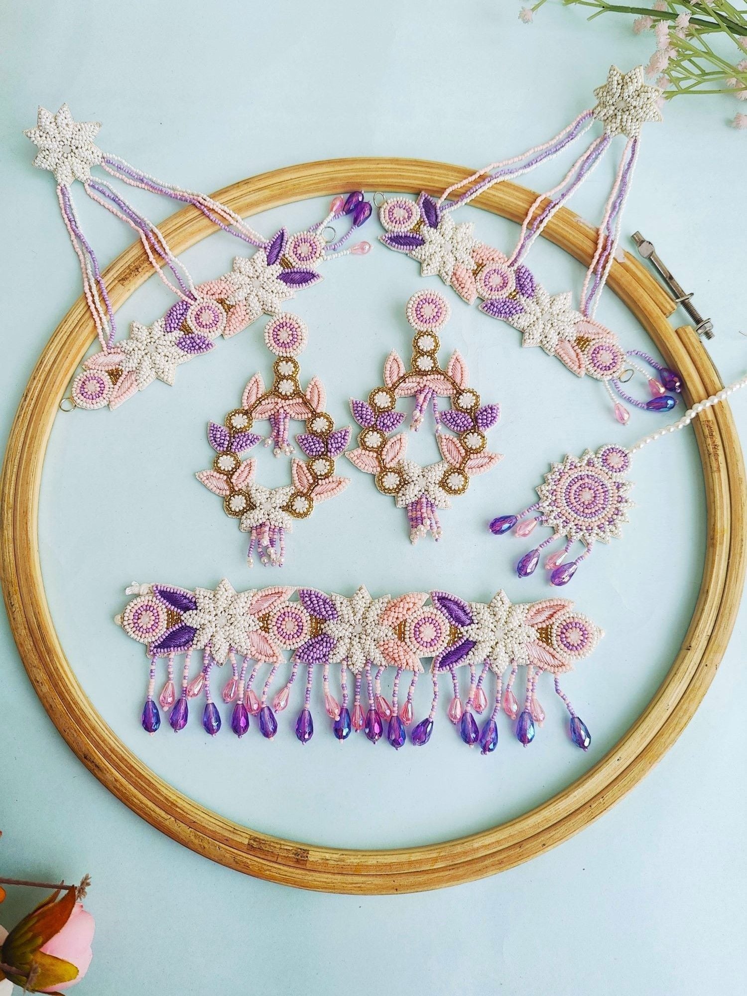 Traditional Haldi Wedding Jewellery Set