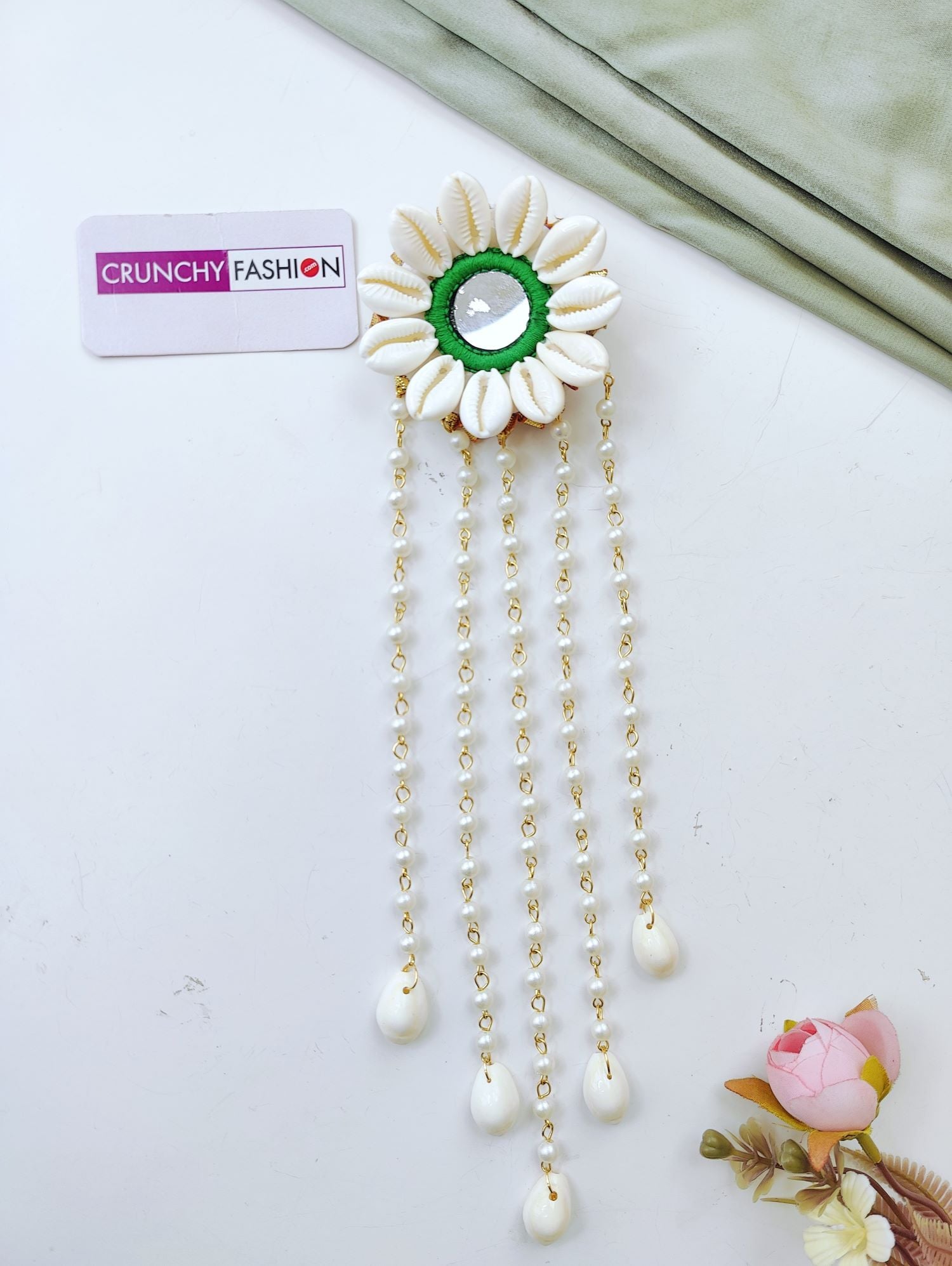 Handmade Shell & Pearl Hair Accessories for Weddings