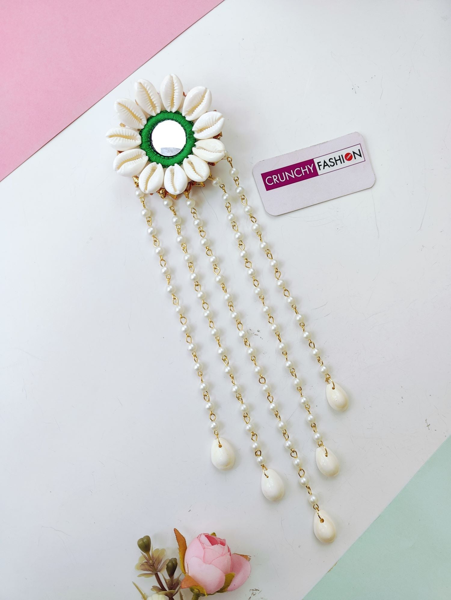 Handmade Shell & Pearl Hair Accessories for Weddings