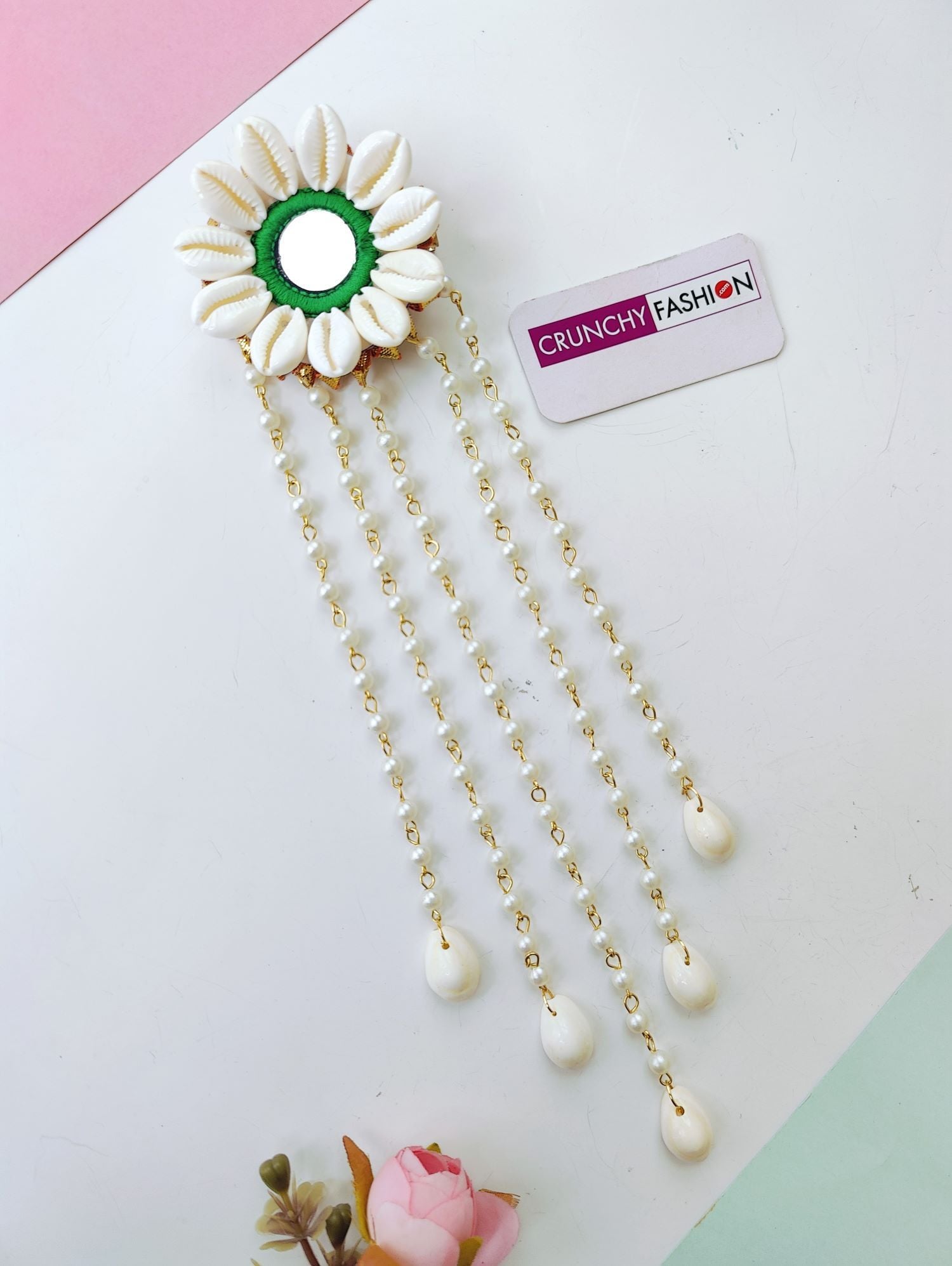 Handmade Shell & Pearl Hair Accessories for Weddings