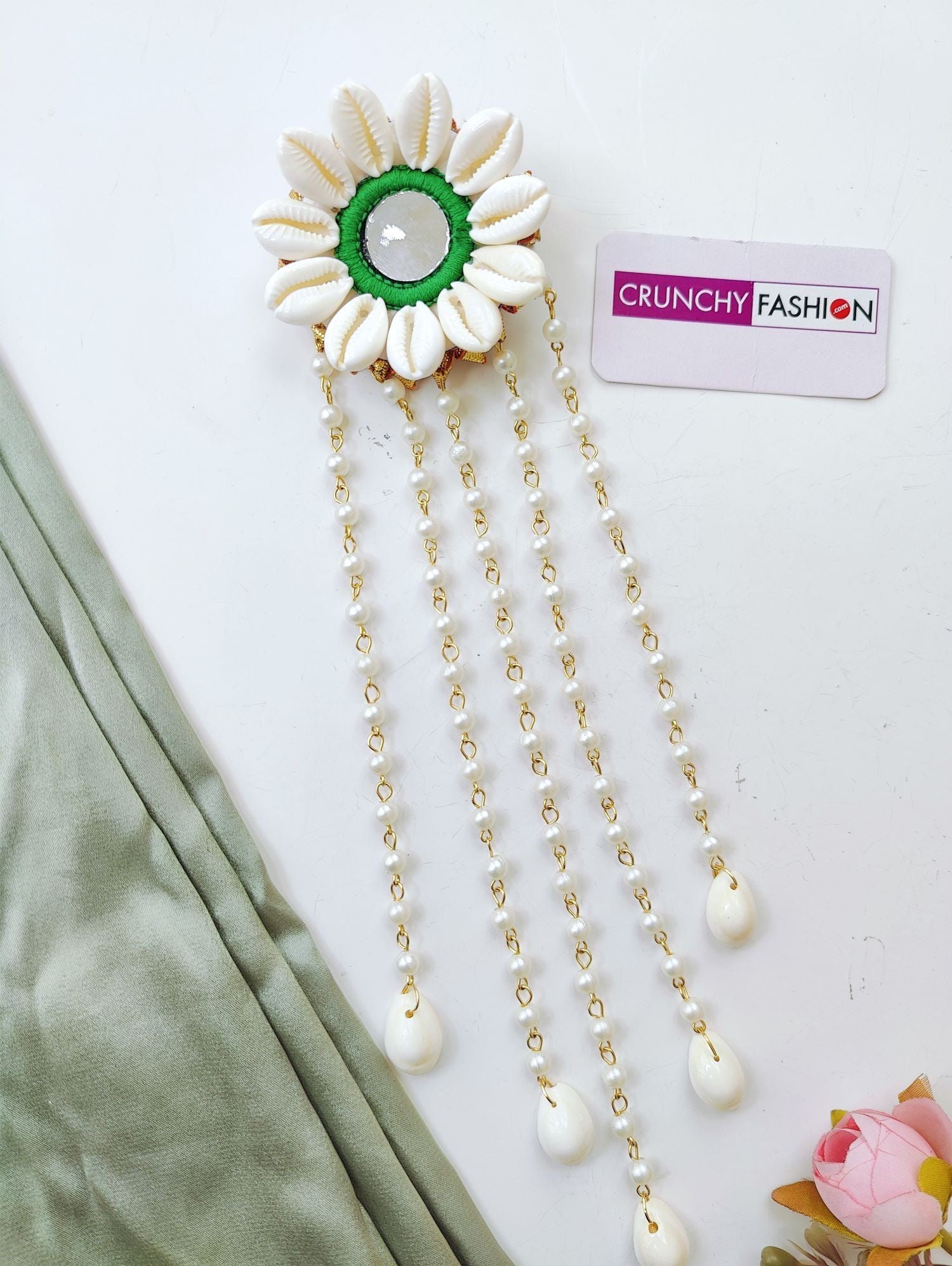 Handmade Shell & Pearl Hair Accessories for Weddings