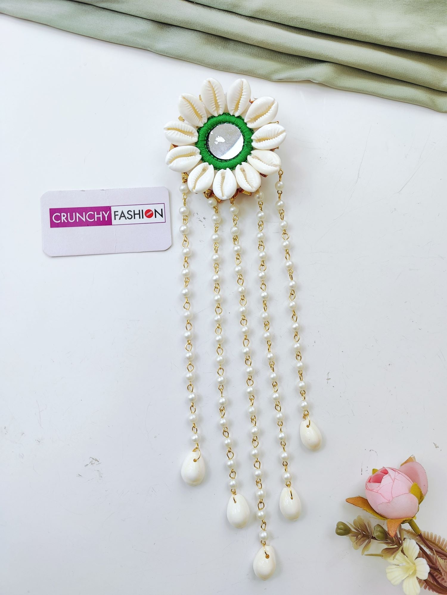 Handmade Shell & Pearl Hair Accessories for Weddings
