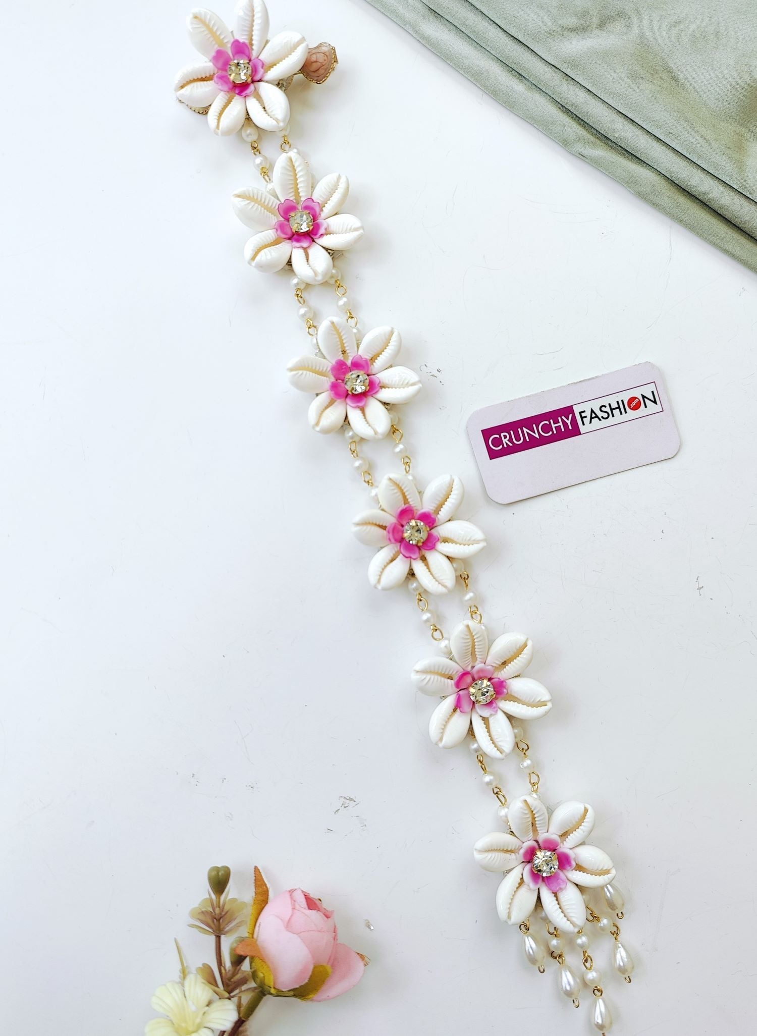Handmade Shell & Pearl Bridal Hair Accessories
