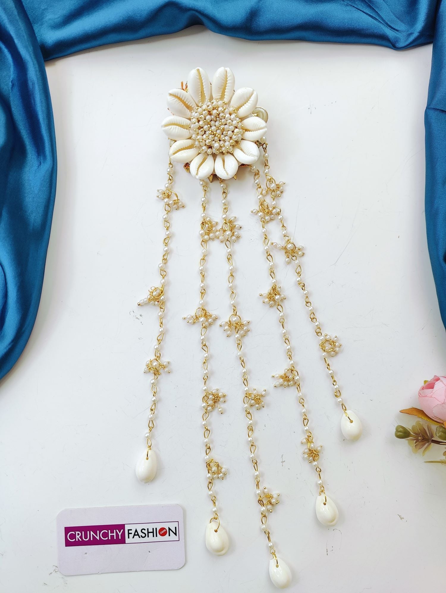 Handmade Shell and Pearl Bridal Hair Accessories