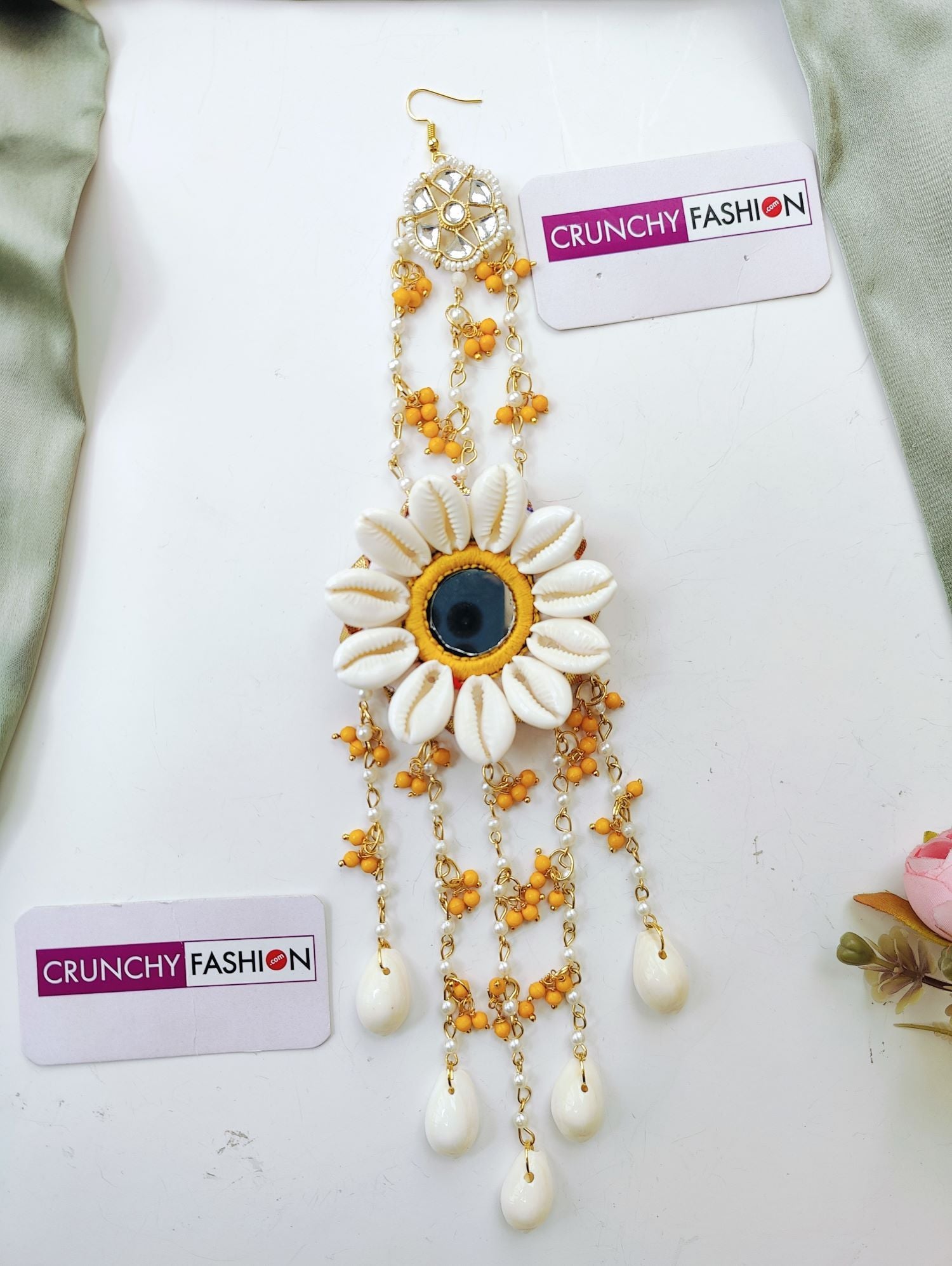 Handmade Shell & Pearl Bridal Hair Accessories