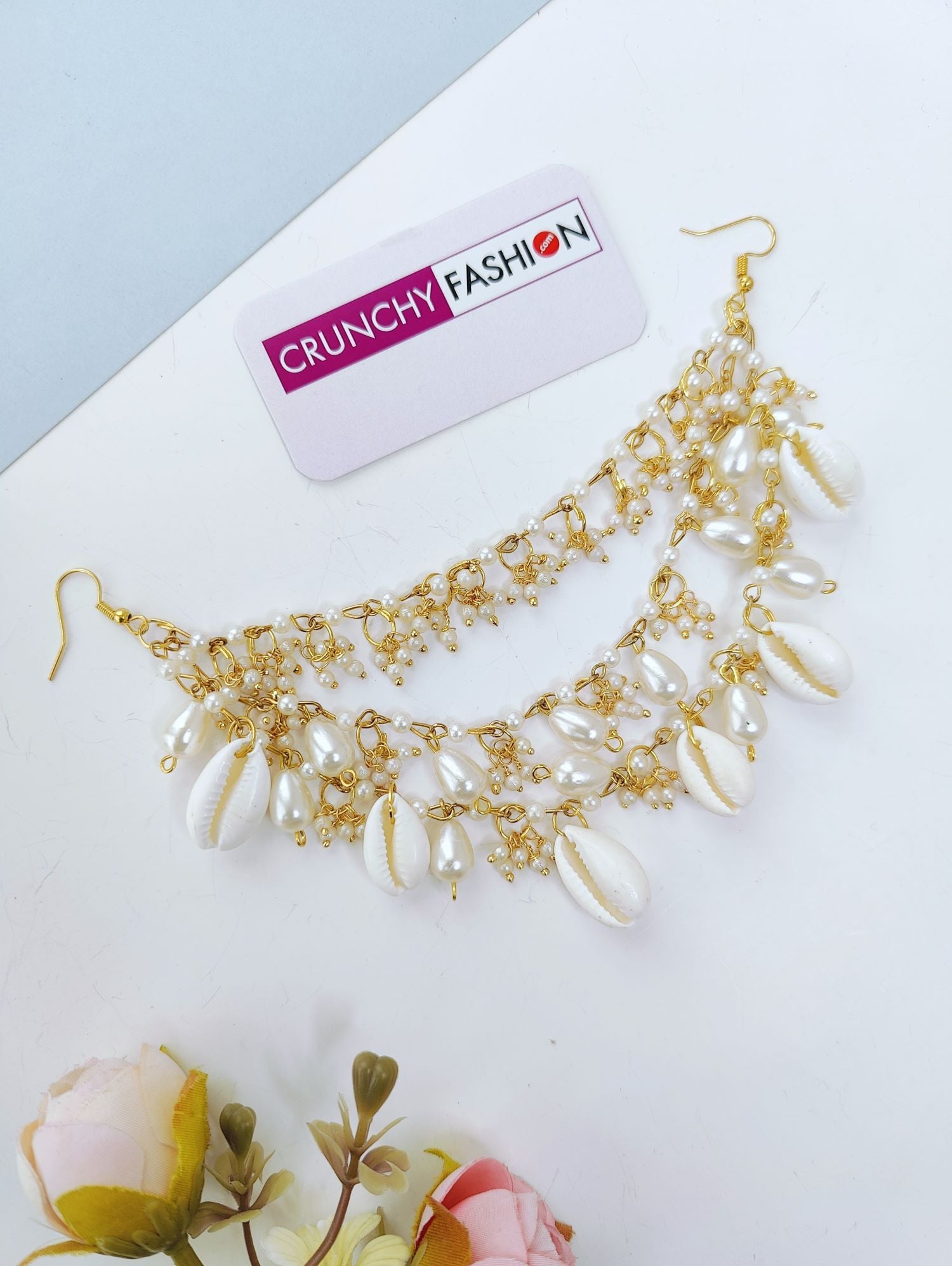 Seashell Wedding Hair Accessory for Open Hair