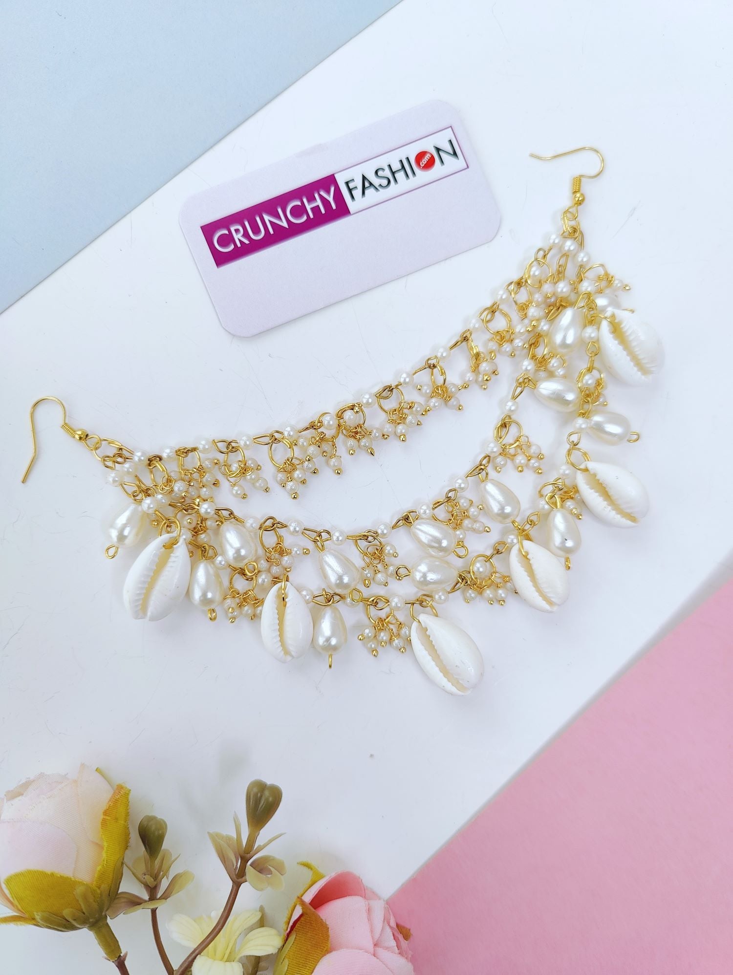 Seashell Wedding Hair Accessory for Open Hair