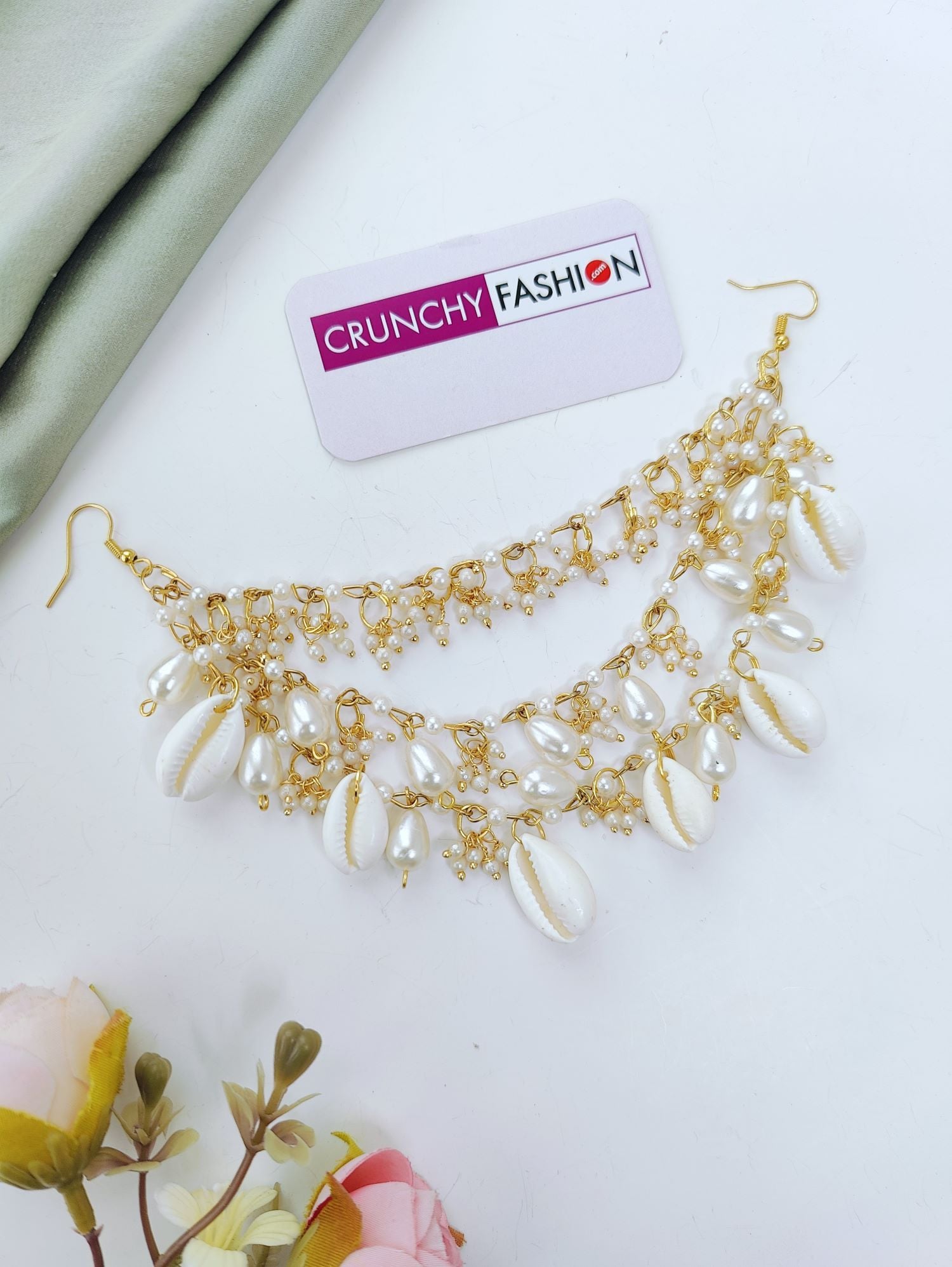 Seashell Wedding Hair Accessory for Open Hair