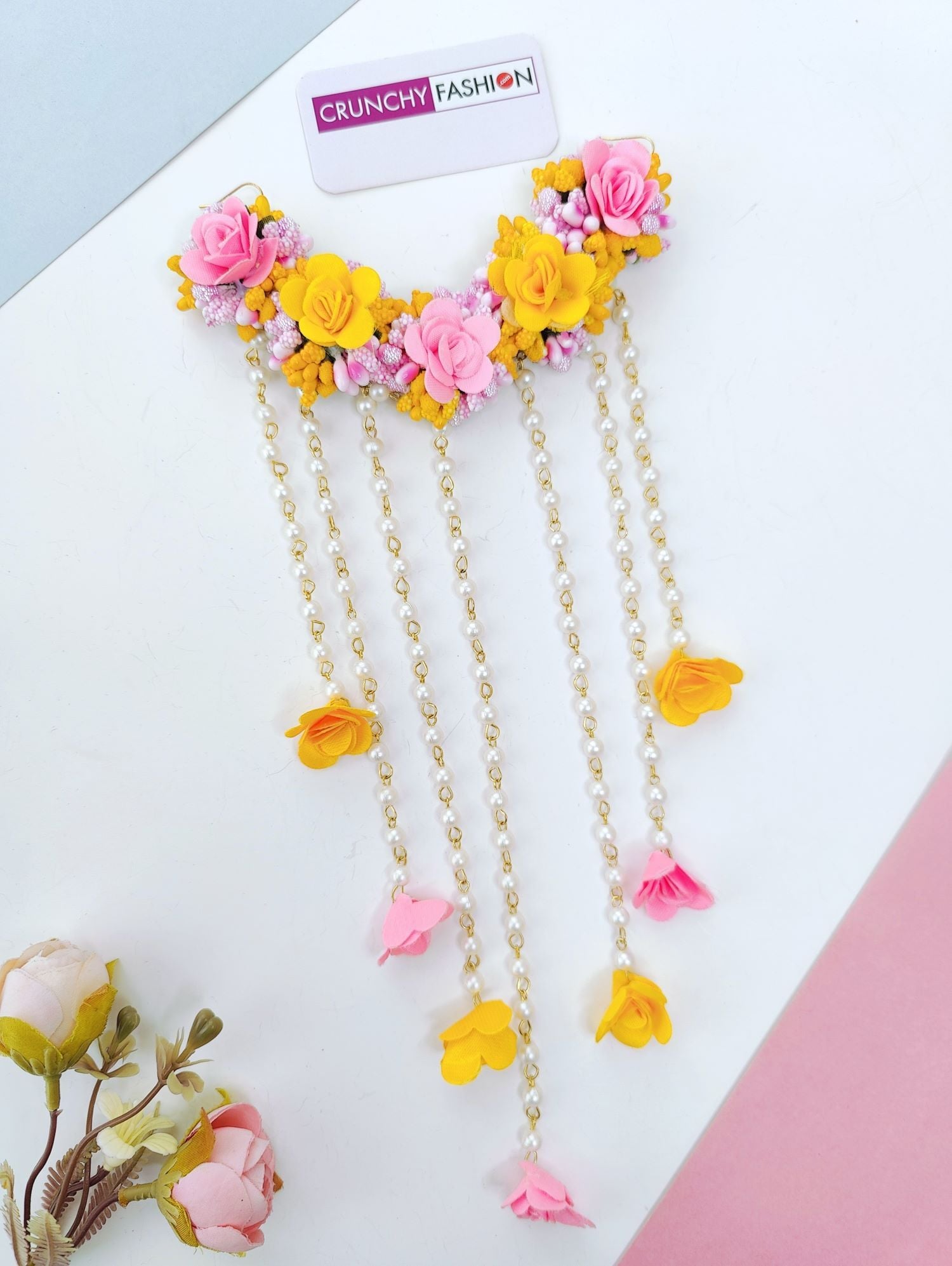 Bridal Flower Hair Accessory for Wedding & Bun