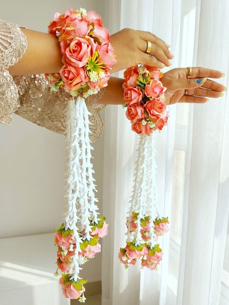 Bridal Hathphool Kaleere Hand Bangle Set