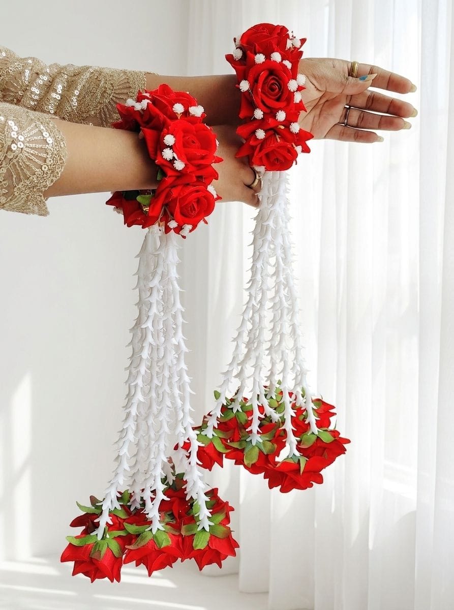 Beautiful Floral Bridal Bangles for Haldi Function Ceremony