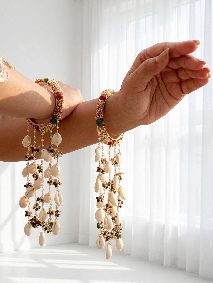 Designer Floral Bridal Bangles Kalira Set