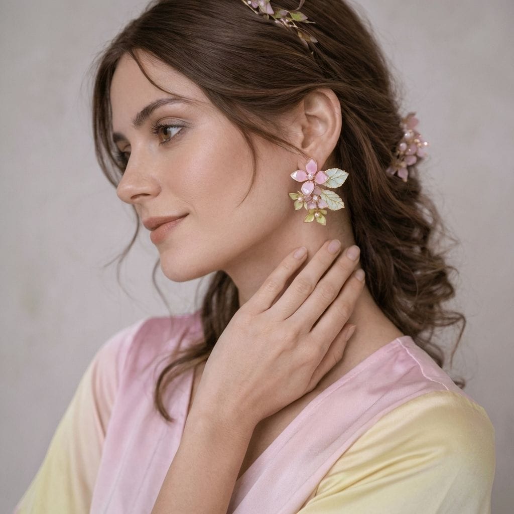 Women's Light Resin-Copper Elegance: Mesmerizing Resin Earrings with a Glossy Finish