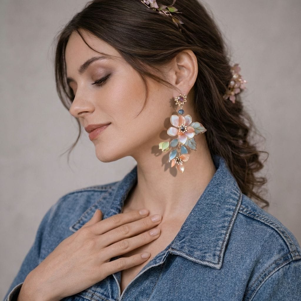 Handcrafted Designer Resin Drop Earrings for Women