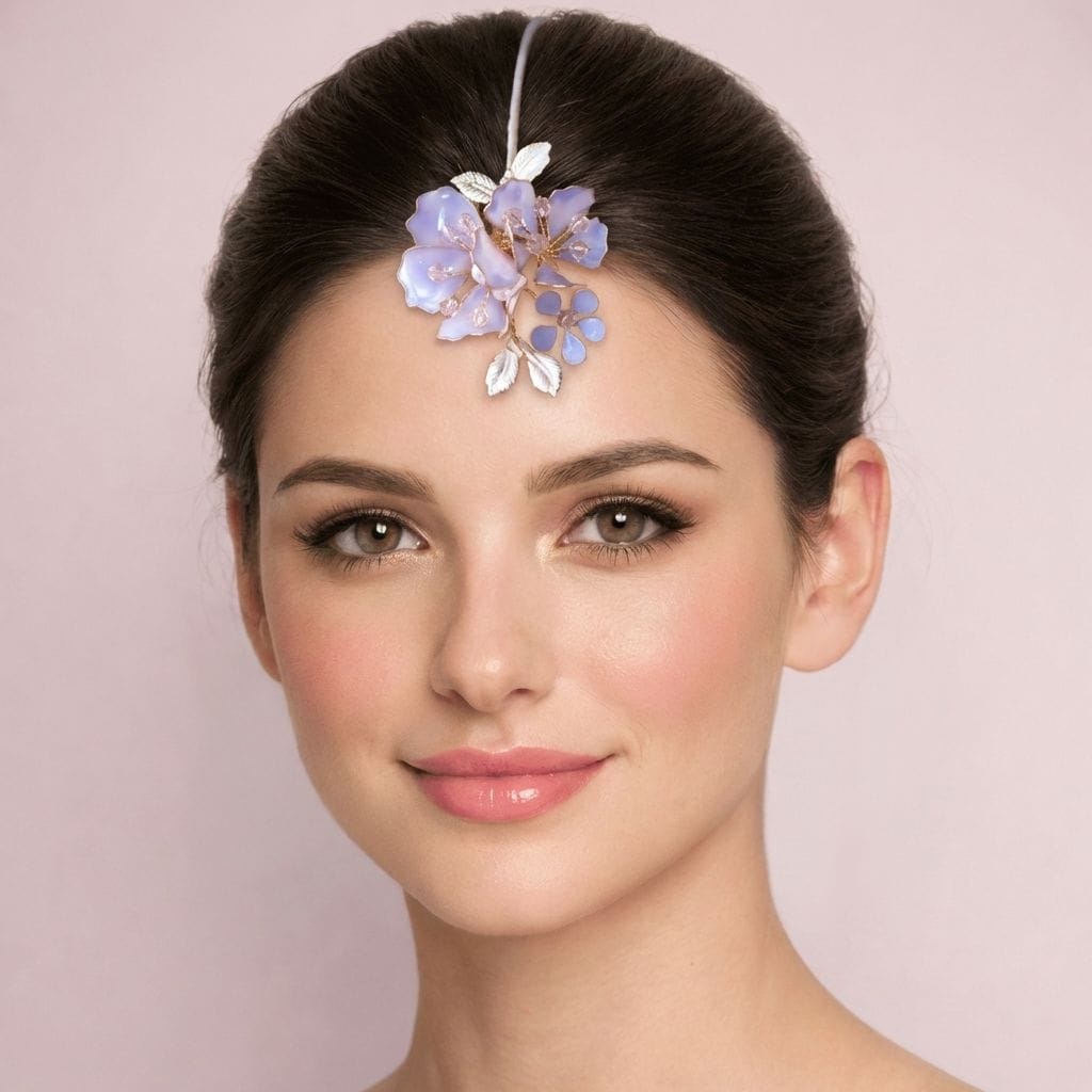 Handcrafted Designer Floral Resin Maang Tikka