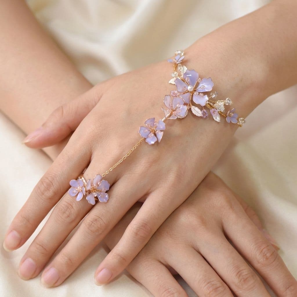 Classic Resin Flower Hathphool, Hand-Harness Jewellery