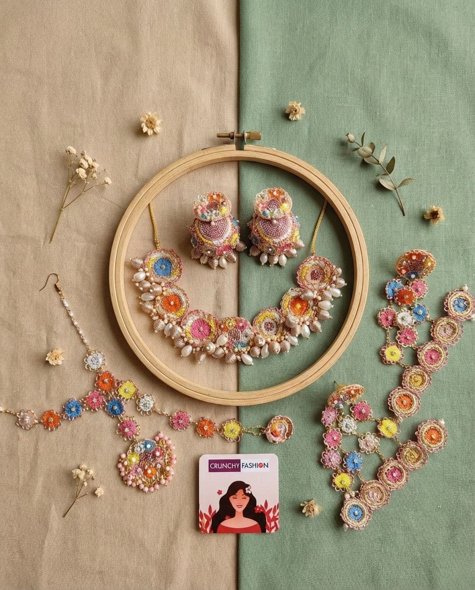 Blossom Tradition: Handmade Flower Jewellery for Haldi Occasions