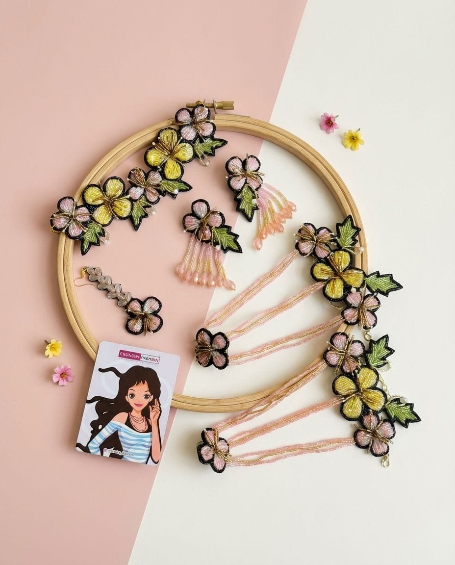 Authentic Hand-Crafted Floral Jewelry for Haldi