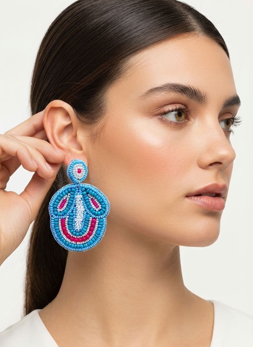 Multicolor Beaded Earrings for Women & Girls