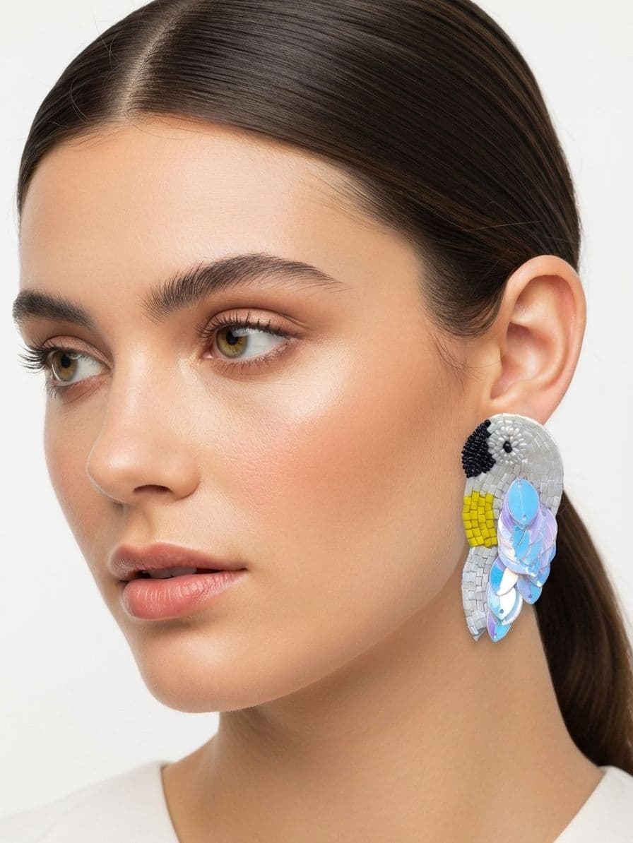 Panchhi Earrings- Quirky Beaded Earrings for for Girls