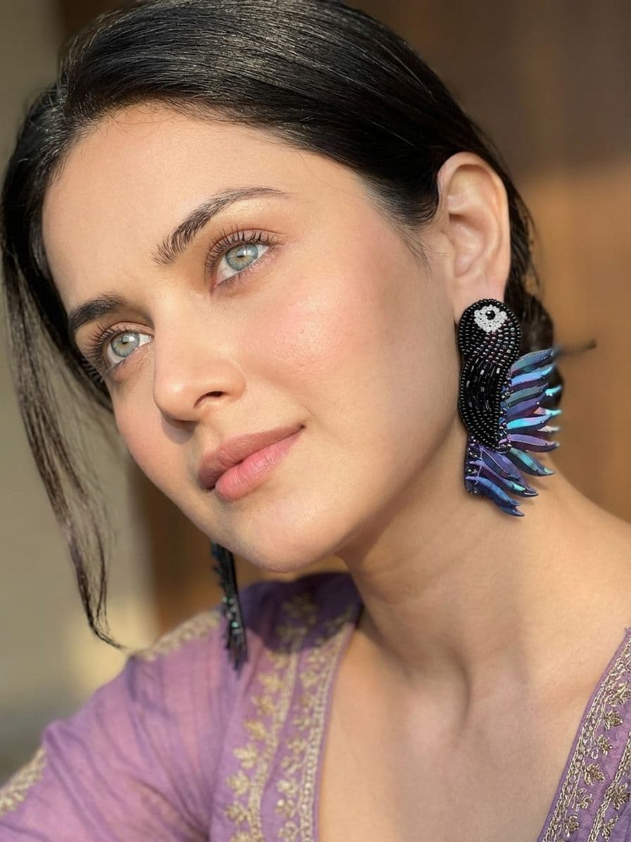 Quirky Handmade Beaded Bird Earrings for Girls