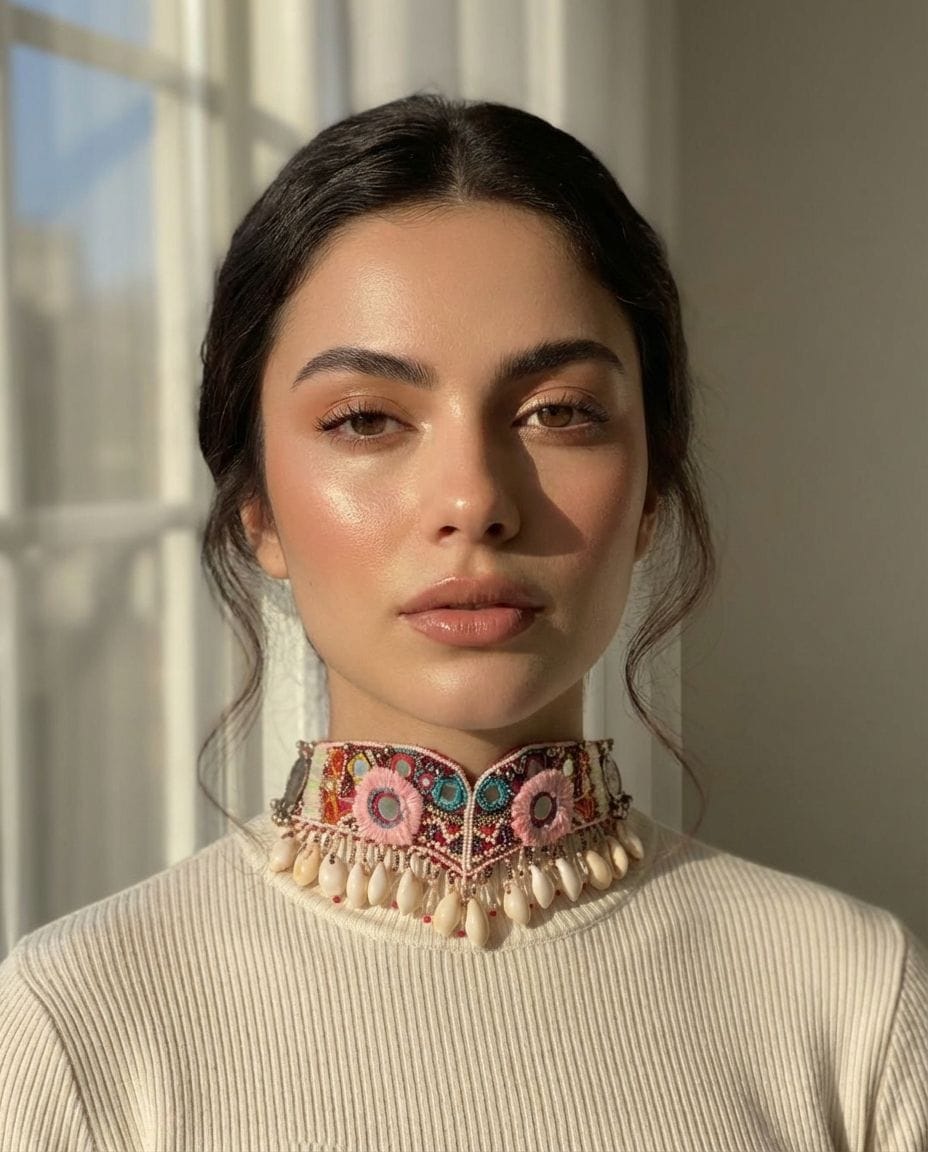 Multicolor Asymmetric Modern Party-Ready Necklace Set Trendy Accessory