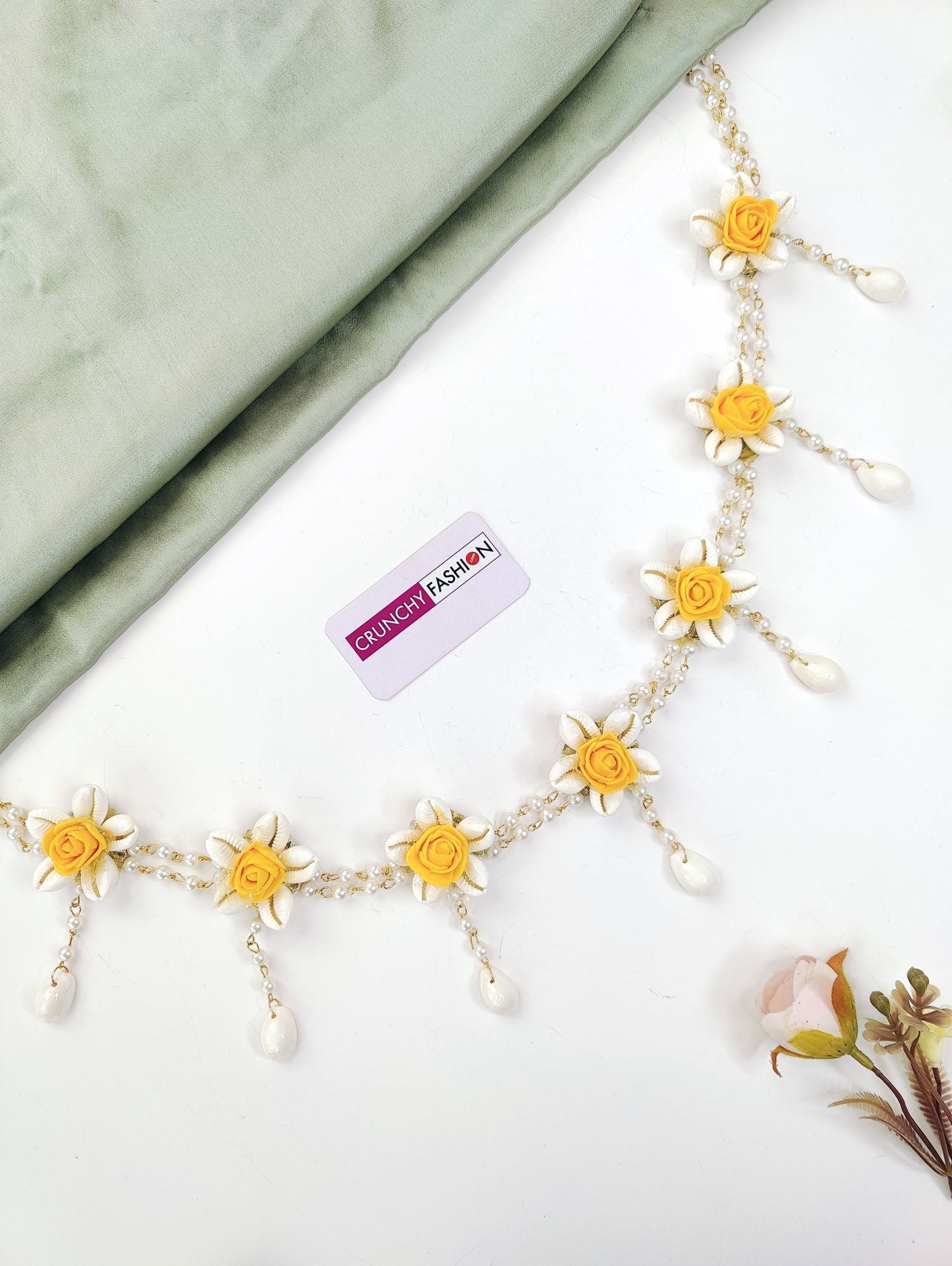 Floral Essence Marathi Baby Shower Dohale Jevan Jewelry Set