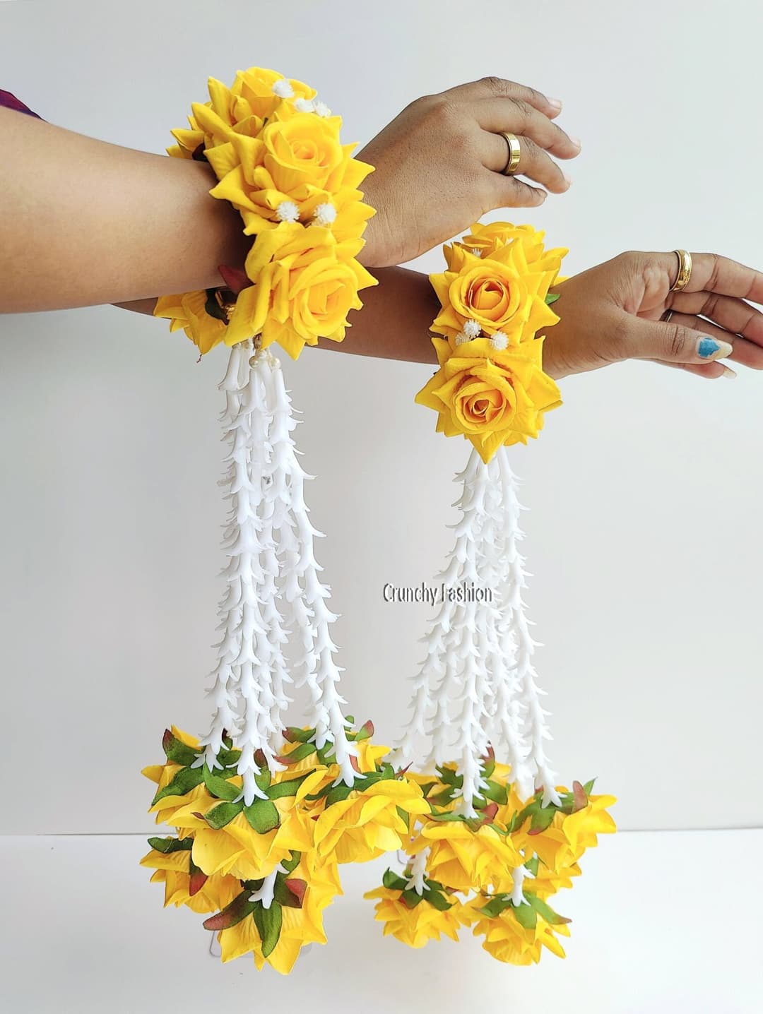 Yellow Rose Designer Bridal Kalire for Haldi, Wedding