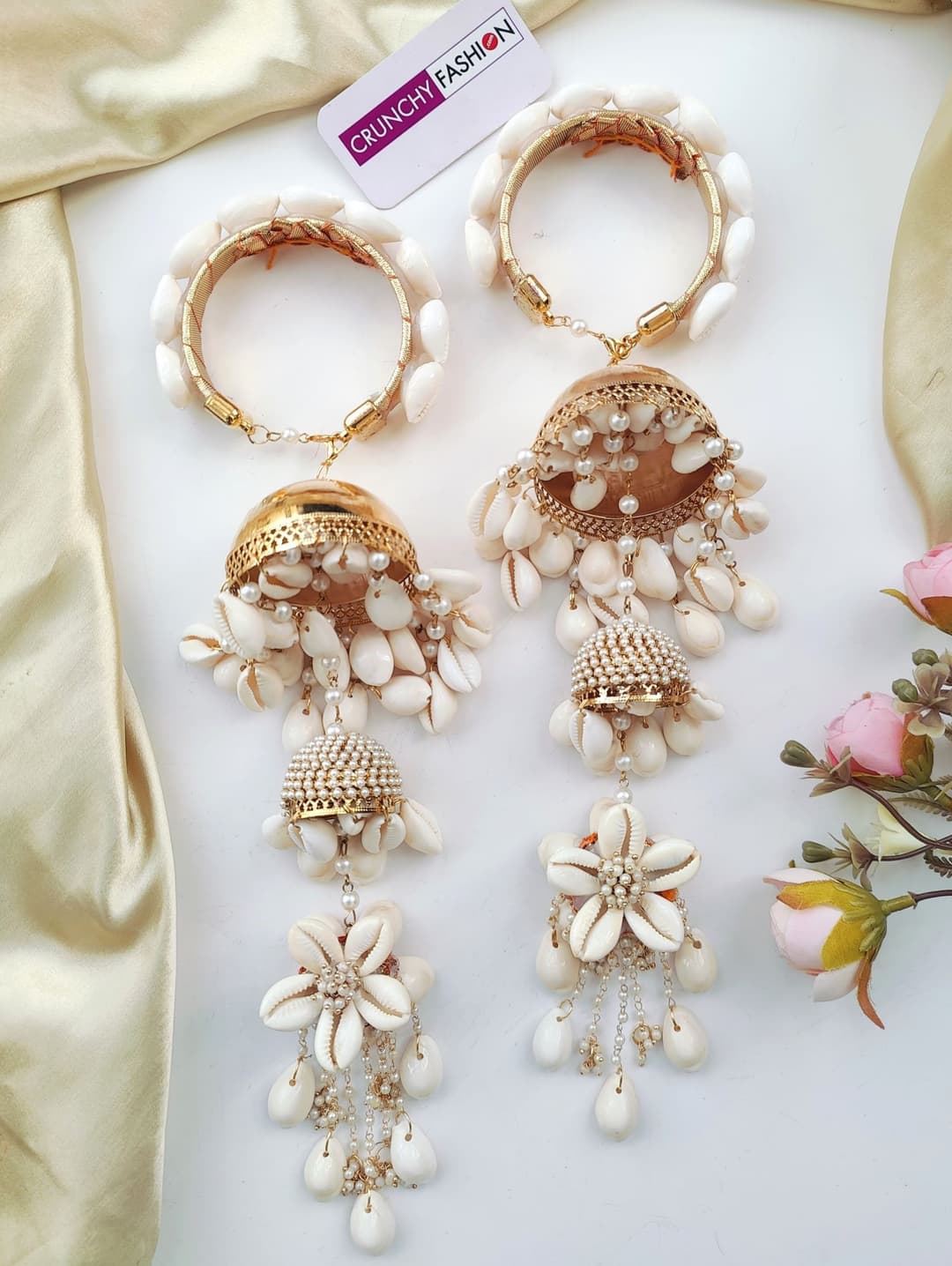 Naaz Pearl & Shell Designer Kaleere for Brides