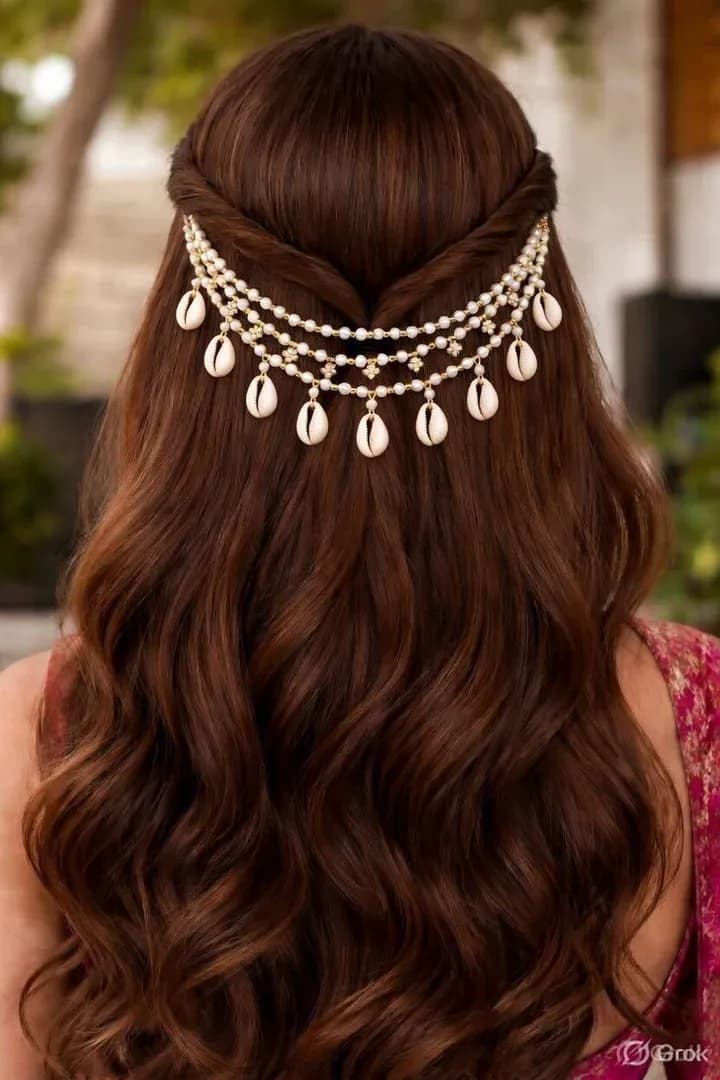 Floral Shell Hair Accessories for Women