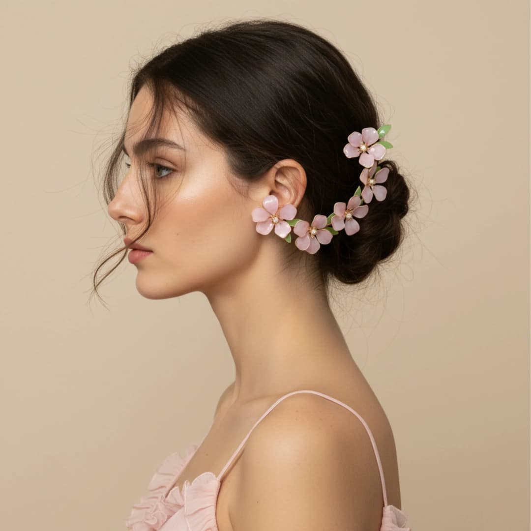 Bespoke Handcrafted Resin Earrings for Women, Copper-crafted and Lightweight