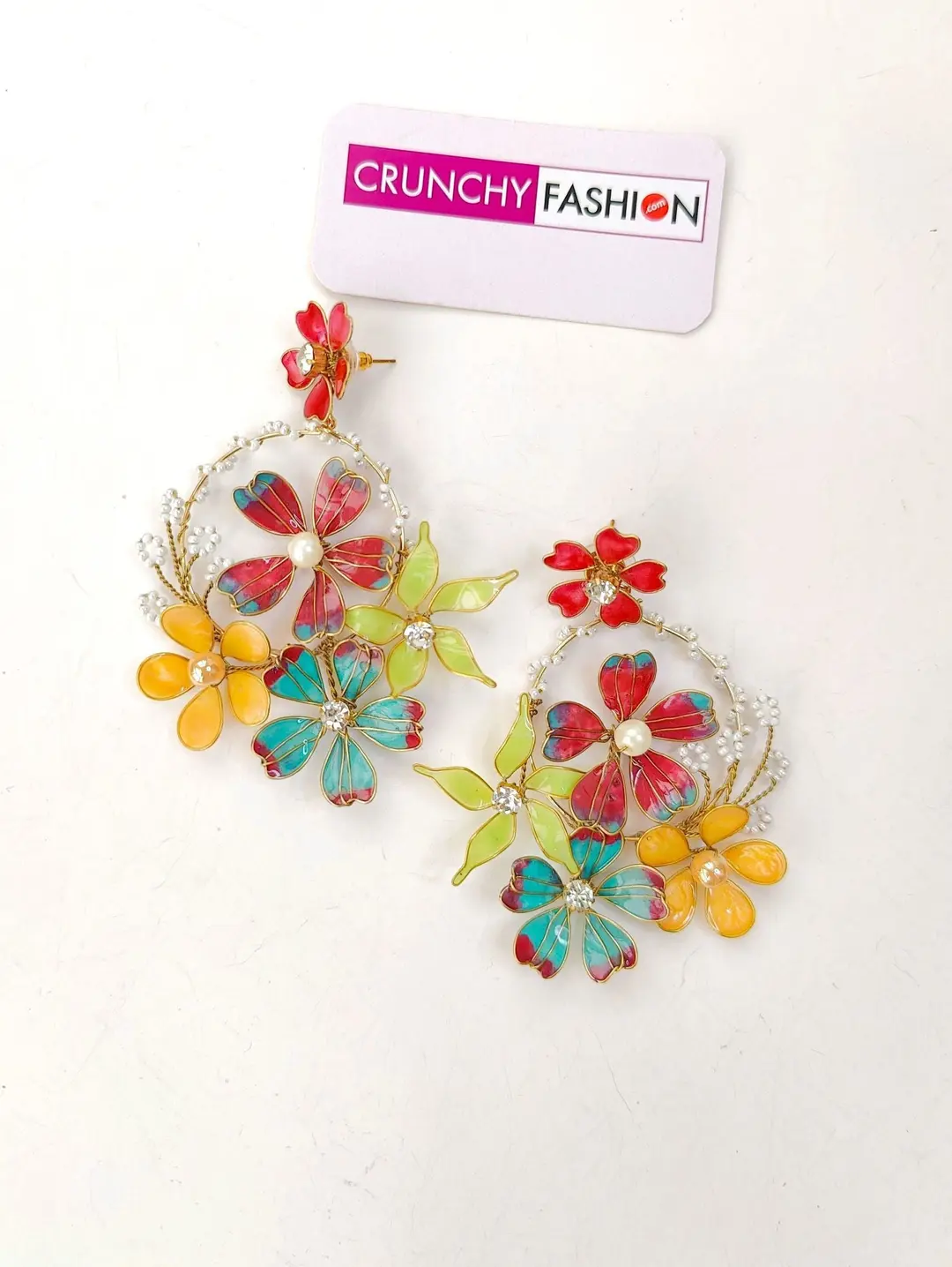 Bloom In Style: Pink Flower Handmade Navratri Jewellery
