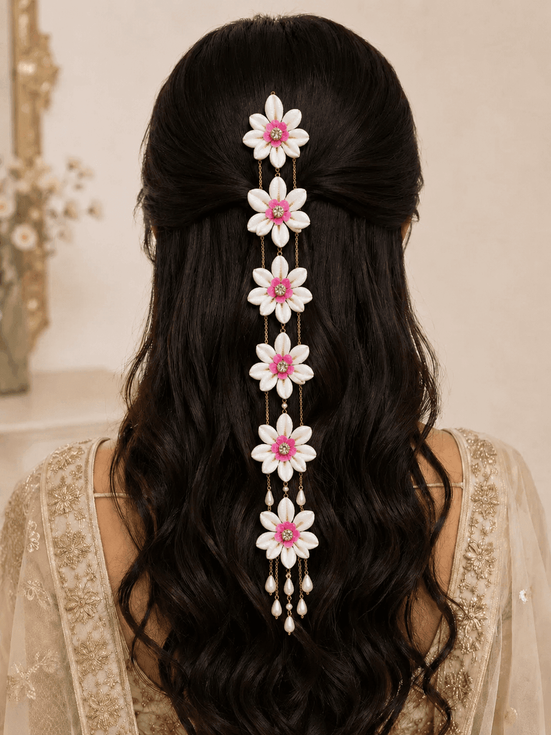 Handmade Shell & Pearl Bridal Hair Accessories