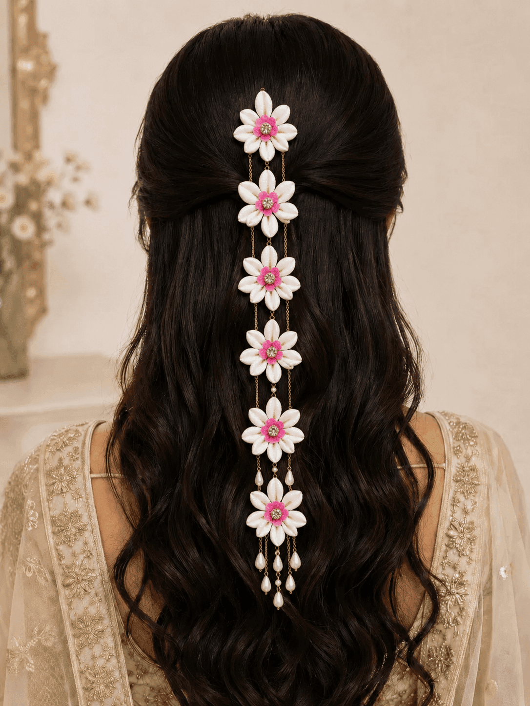 Handmade Shell & Pearl Bridal Hair Accessories